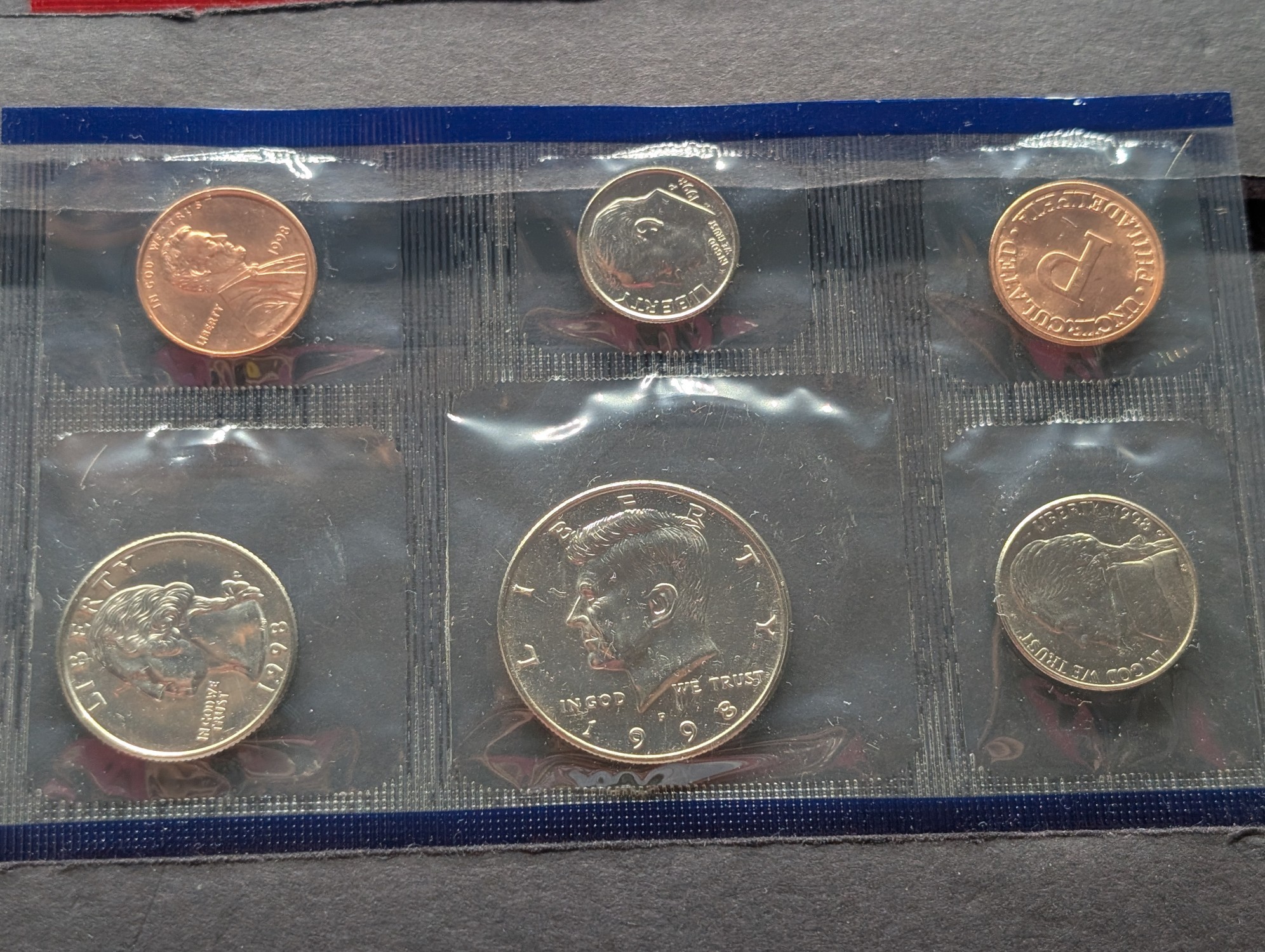 1998 P & D U.S. Mint Uncirculated Coin Set In OGP w/COA