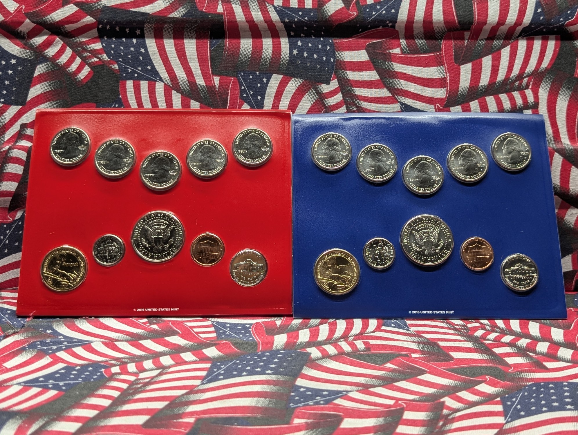 2017 P&D U.S. Uncirculated Mint Coin Set with ATB Quarters In OGP w/COA, Opened