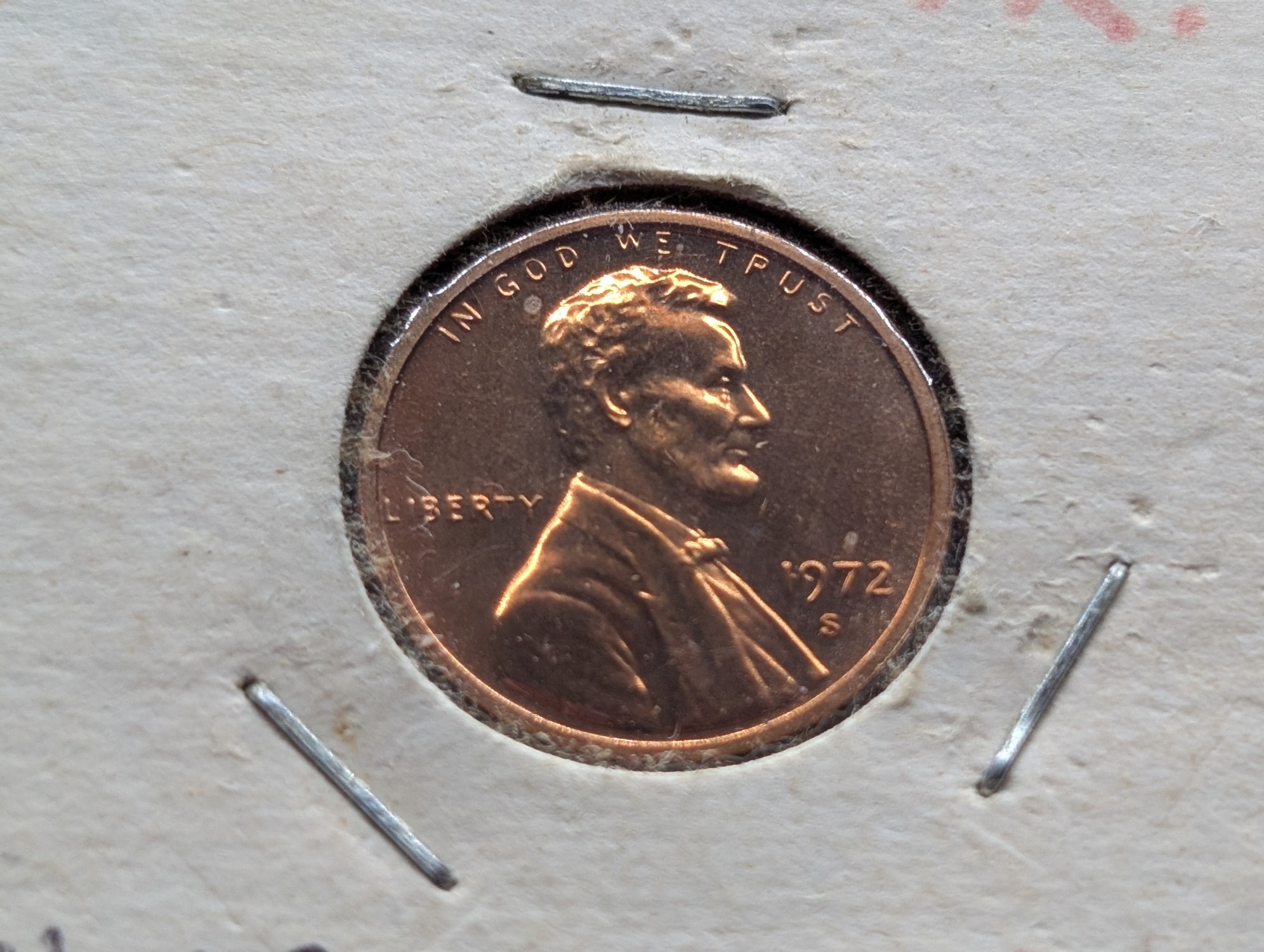 1972-S Proof Lincoln Memorial Cent