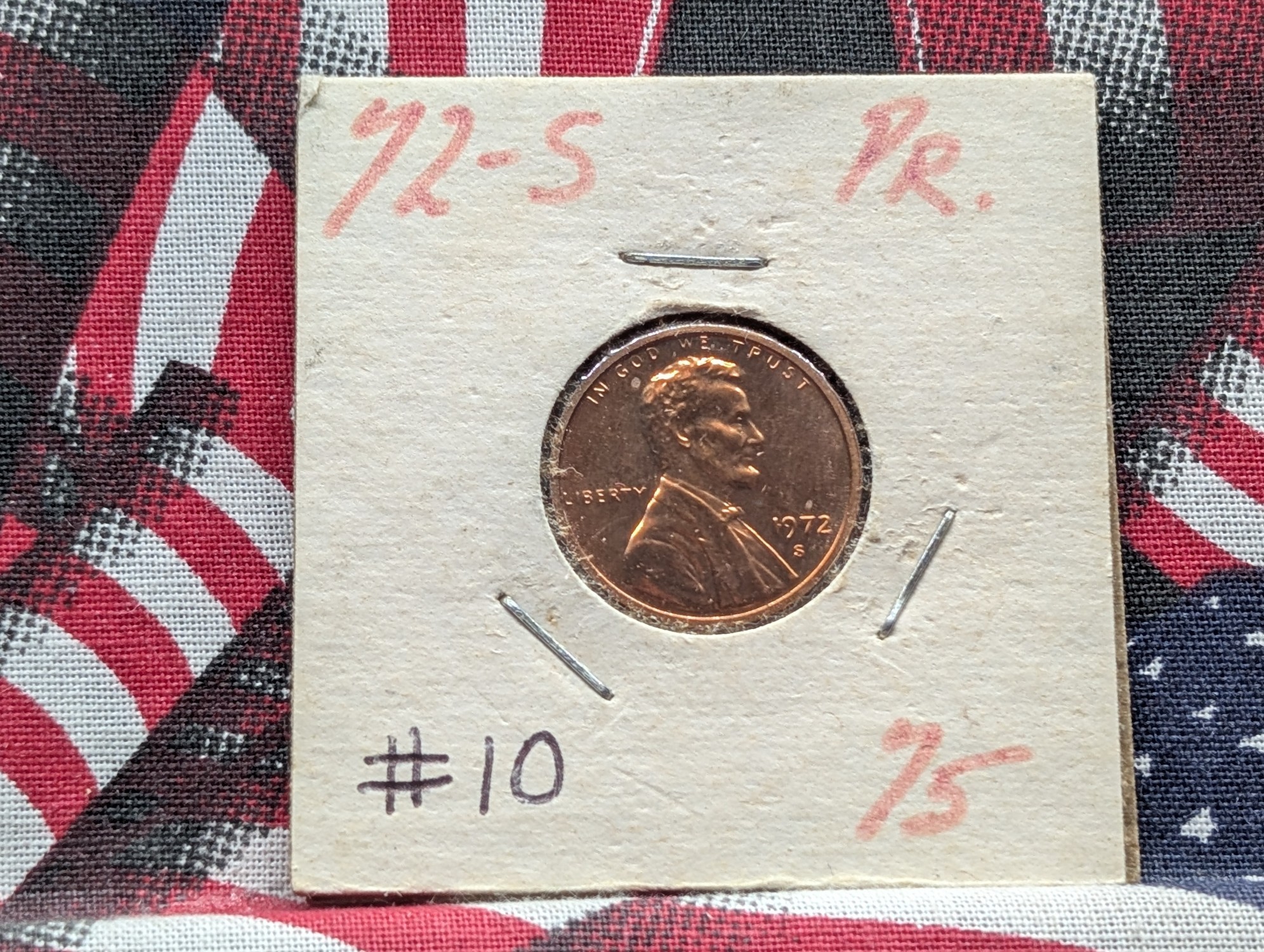 1972-S Proof Lincoln Memorial Cent
