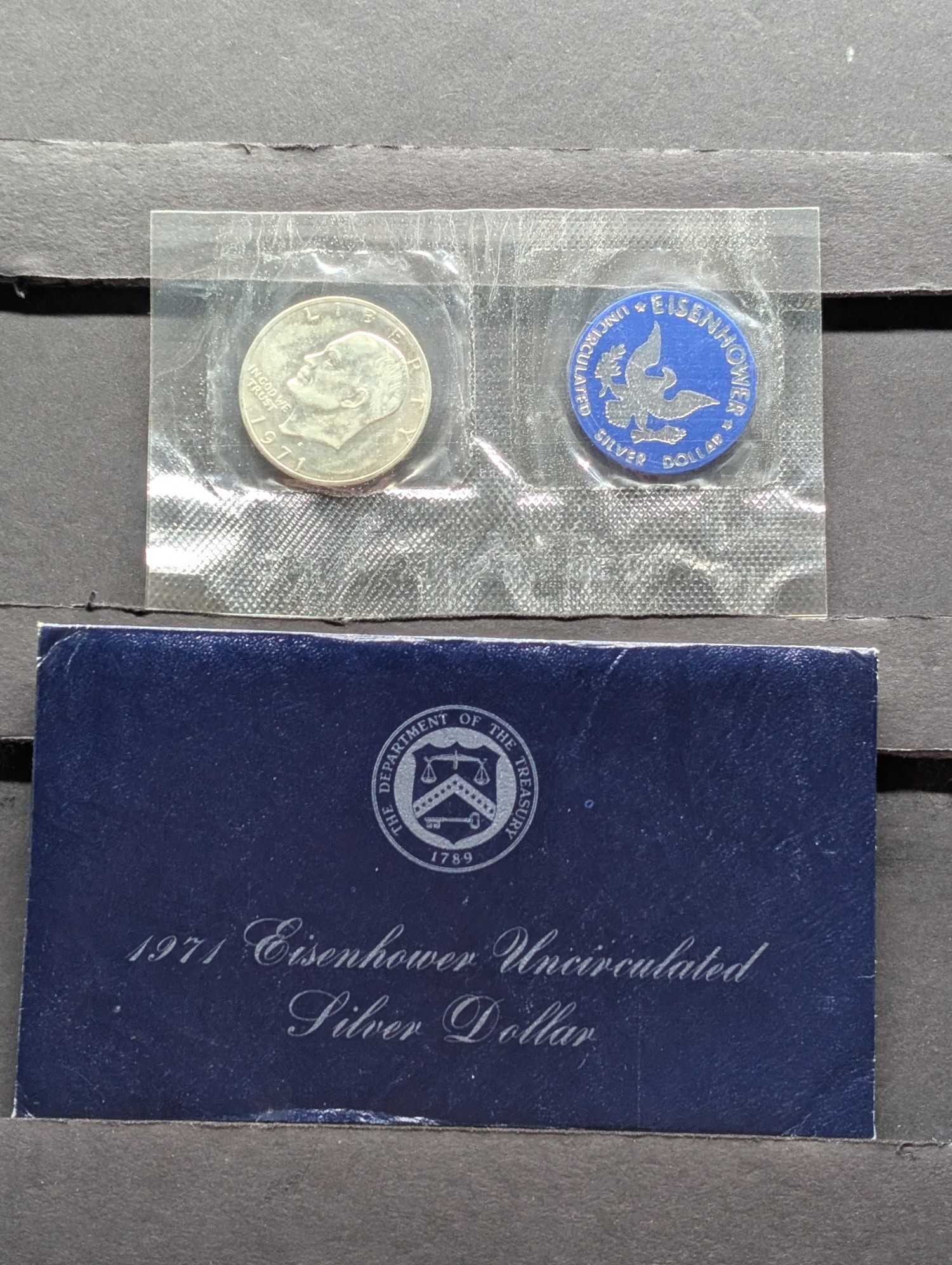 1971-S Uncirculated Eisenhower 40% Silver Dollar In OGP