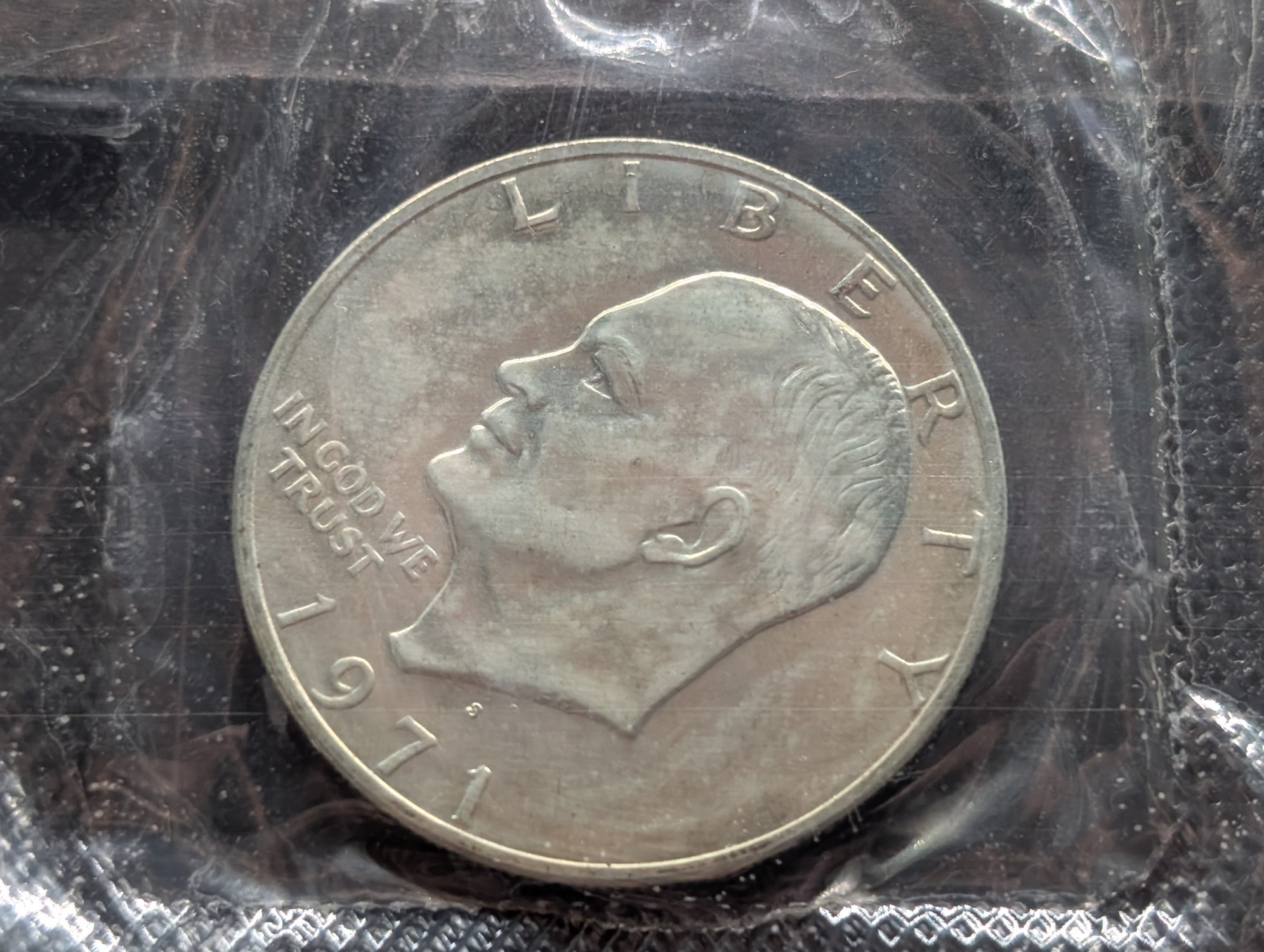 1971-S Uncirculated Eisenhower 40% Silver Dollar In OGP