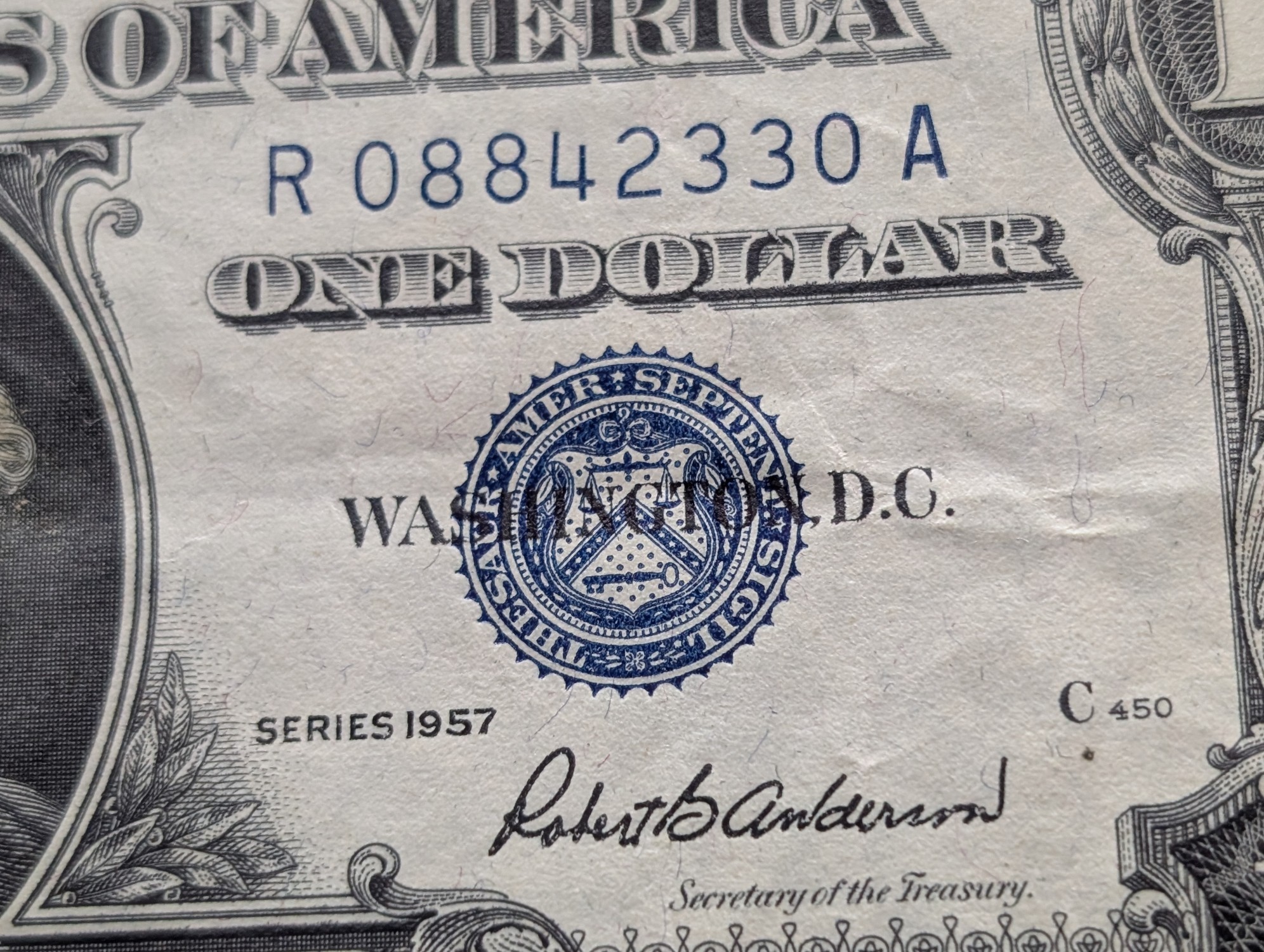1957 $1 U.S. Silver Certificate Bank Note