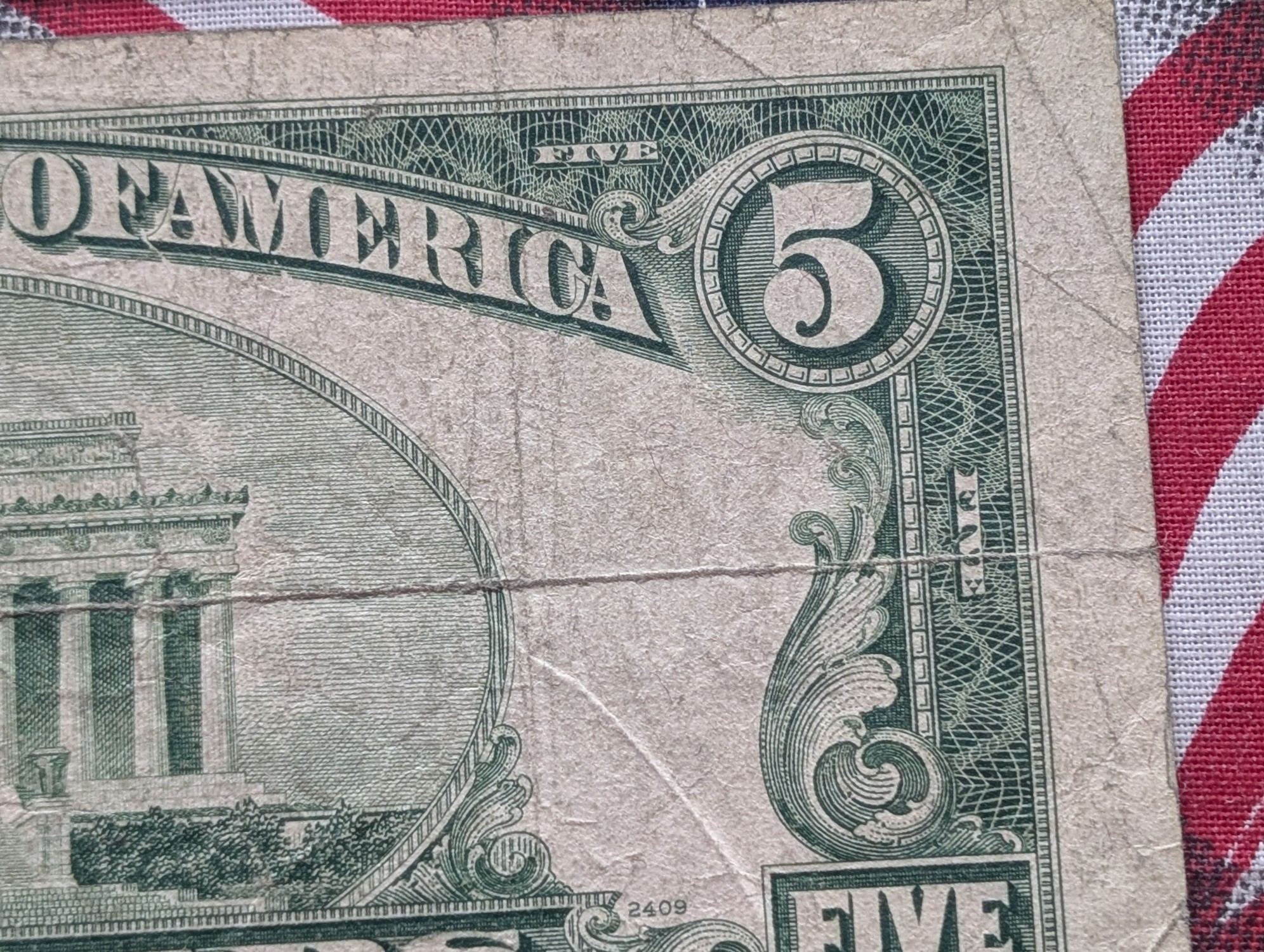1950-B $5 U.S. Federal Reserve Note