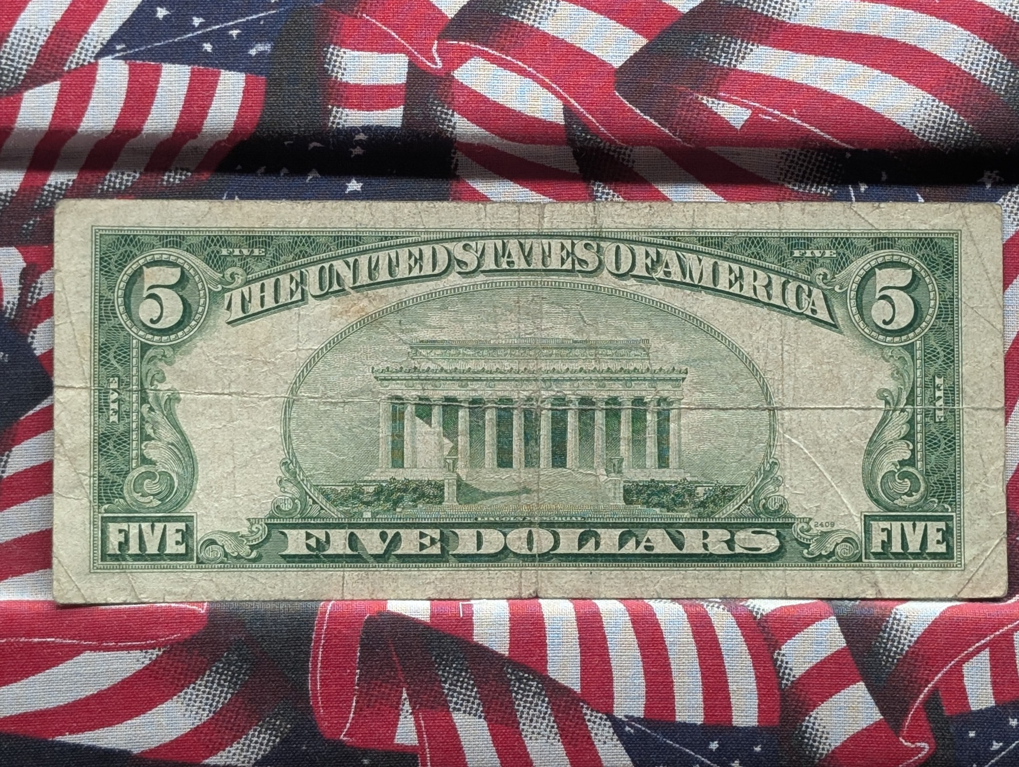 1950-B $5 U.S. Federal Reserve Note