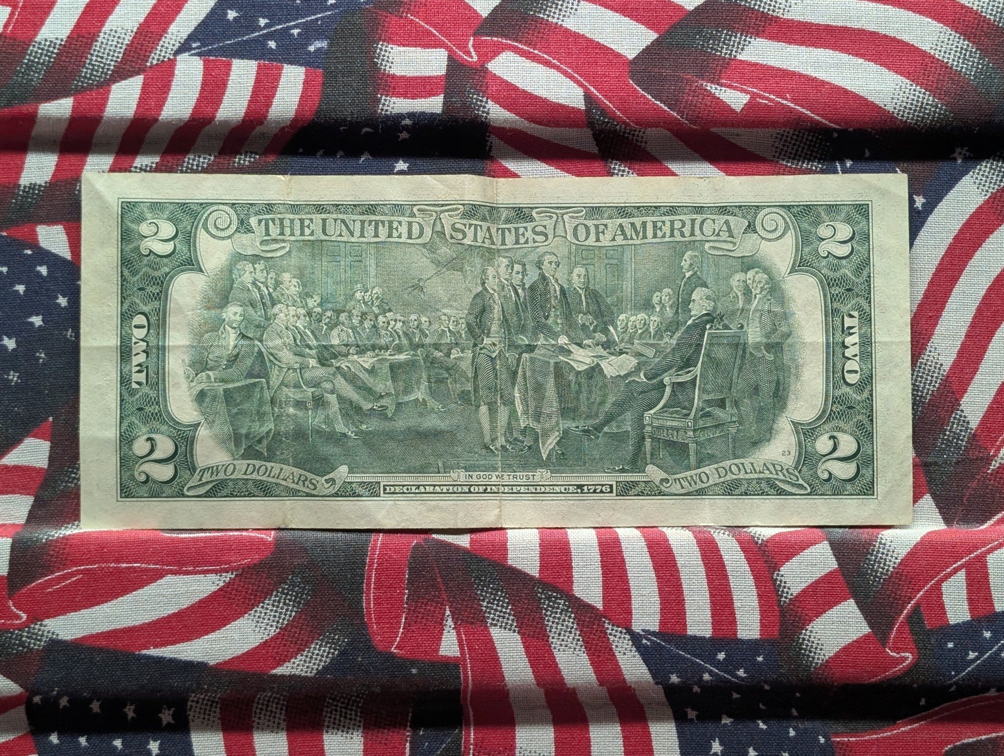 1976 $2 U.S. Bank Note