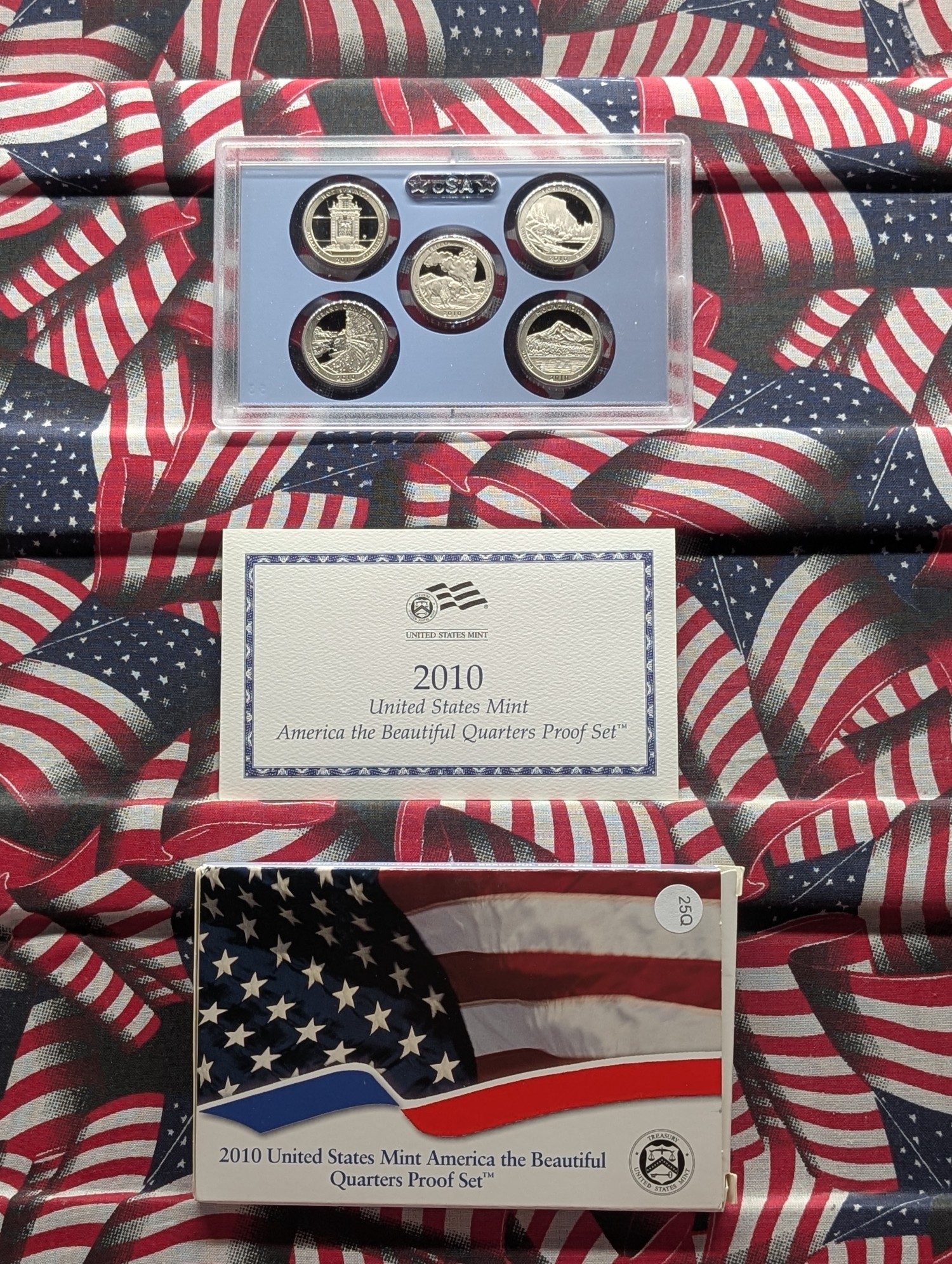 2010-S U.S. Mint America The Beautiful Quarters Proof Set In OGP With COA