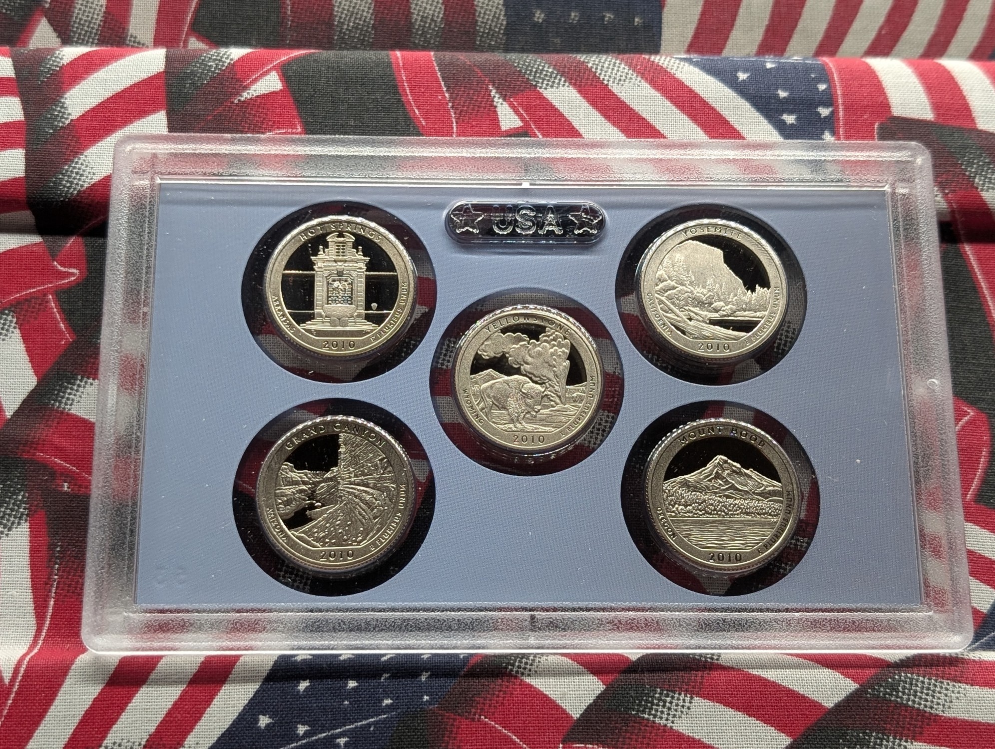 2010-S U.S. Mint America The Beautiful Quarters Proof Set In OGP With COA
