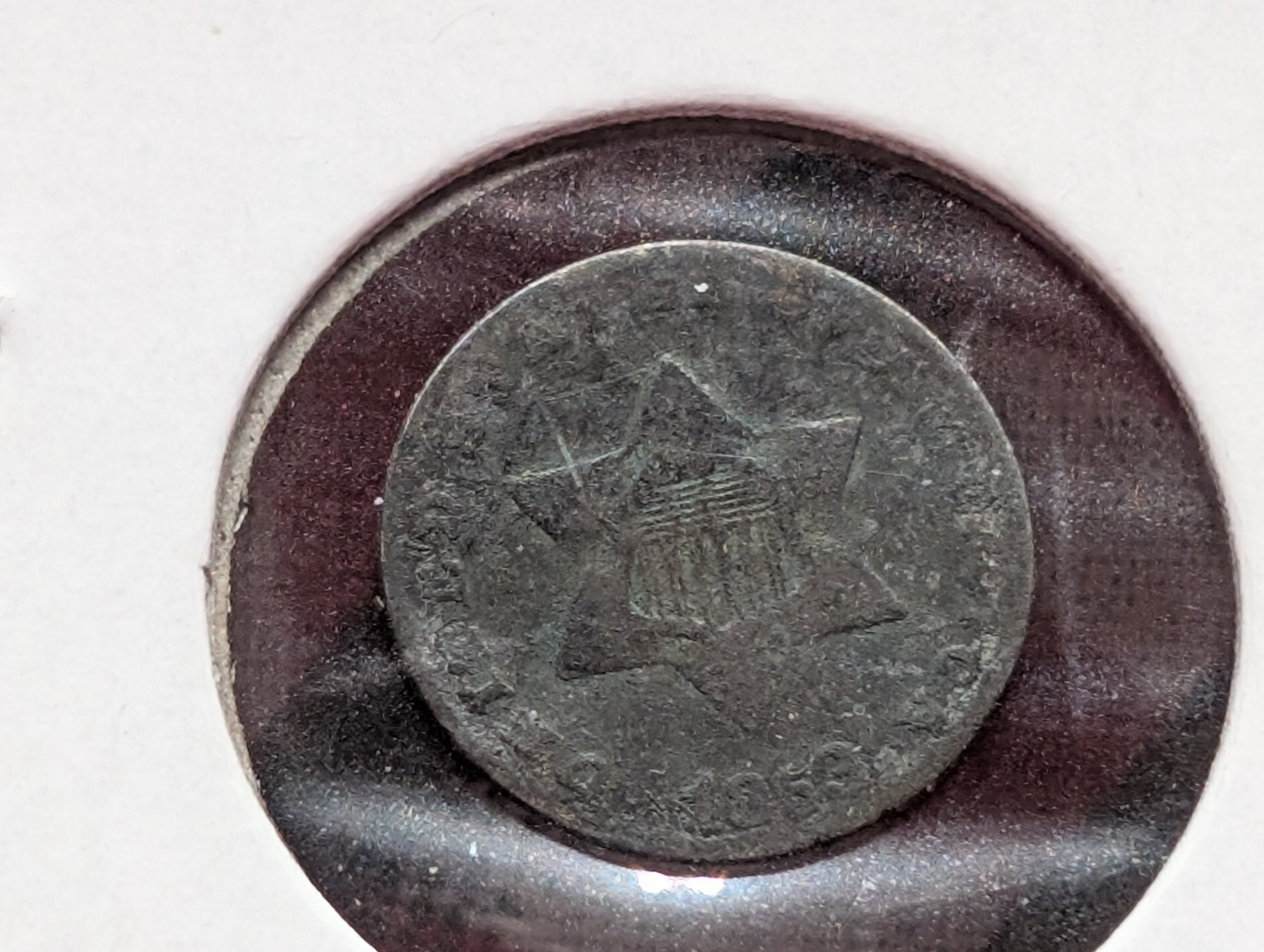 1853 Silver Three Cent