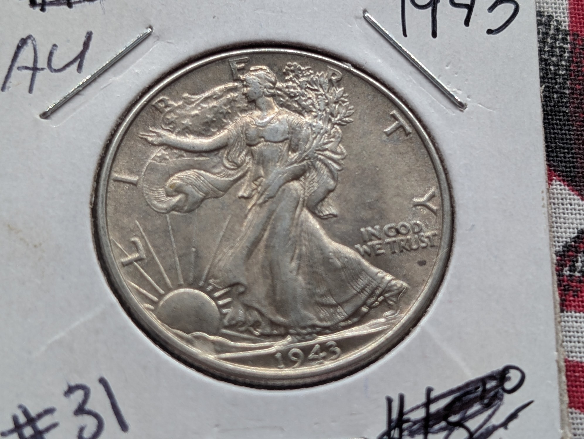 1943-P Walking Liberty 90% Silver Half Dollar