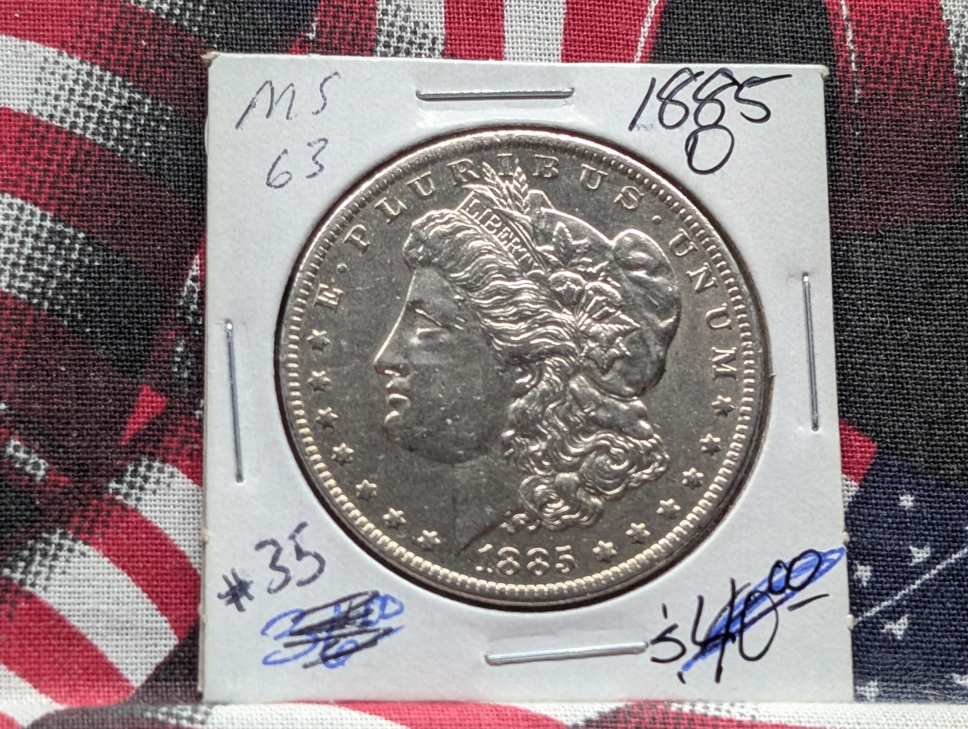 1885-O Morgan 90% Silver Dollar