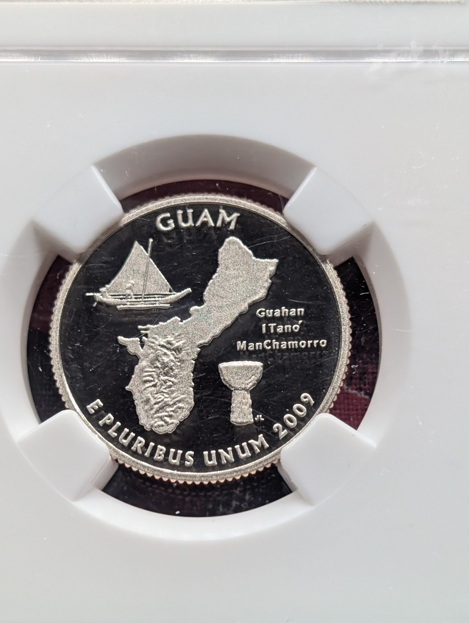 (5) 2009-S Clad Territorial Quarters, Guam, American Samoa, Puerto Rico, Northern Marianas and U.S. Virgin Island, All NGC PF 69 Ultra Cameo