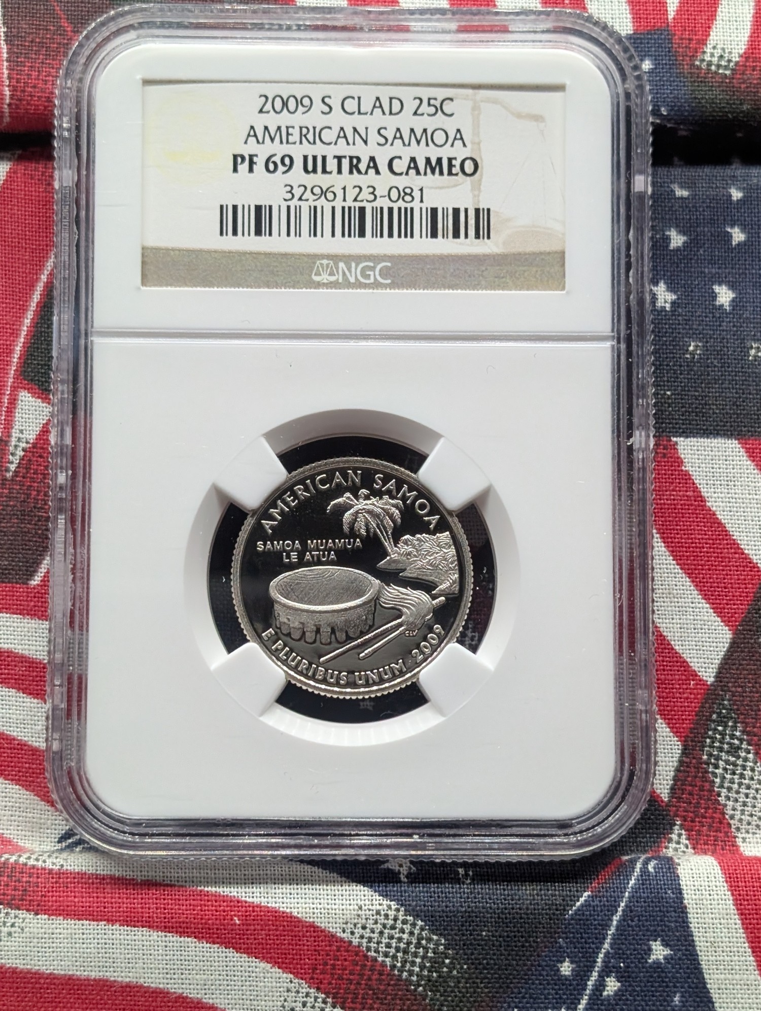 (5) 2009-S Clad Territorial Quarters, Guam, American Samoa, Puerto Rico, Northern Marianas and U.S. Virgin Island, All NGC PF 69 Ultra Cameo