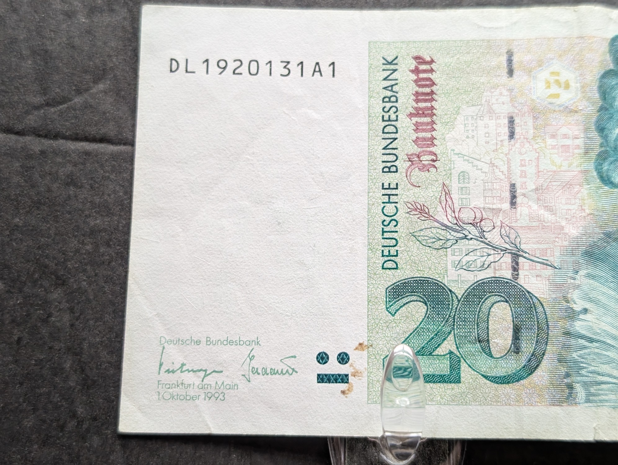 (5) 1991-1996 German Deutsche Mark Banknotes issued in Germany - Includes 10, 20, and 50 DM Denominations