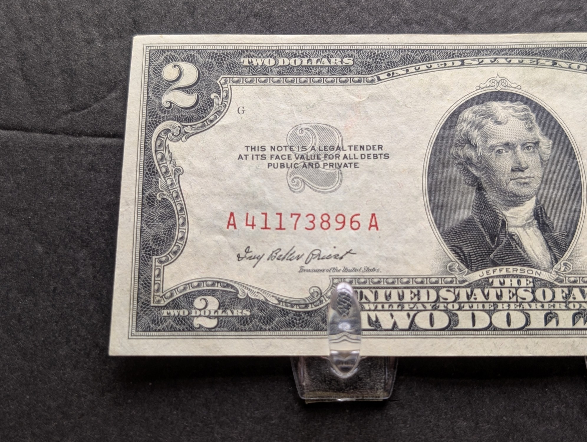 (6) 1953 US $2 United States Notes - Red Seals
