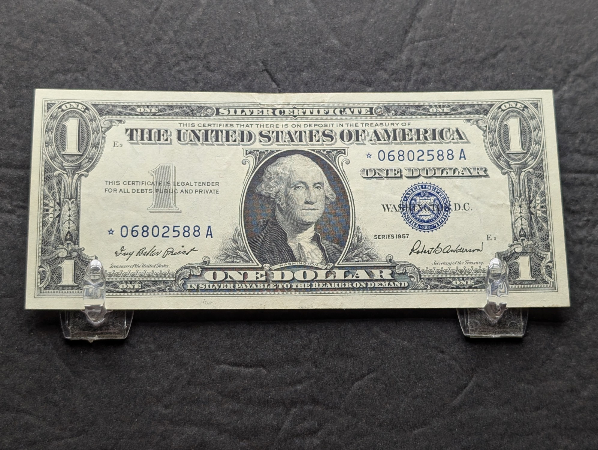 1957 US $1 Silver Certificate Star Note