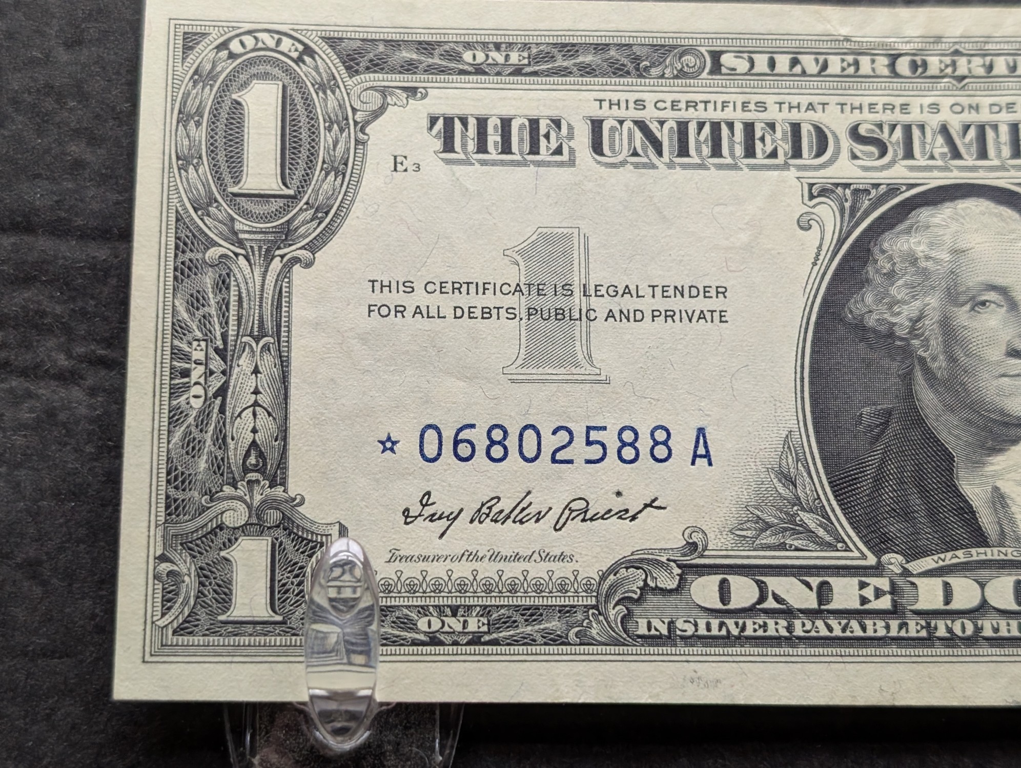 1957 US $1 Silver Certificate Star Note