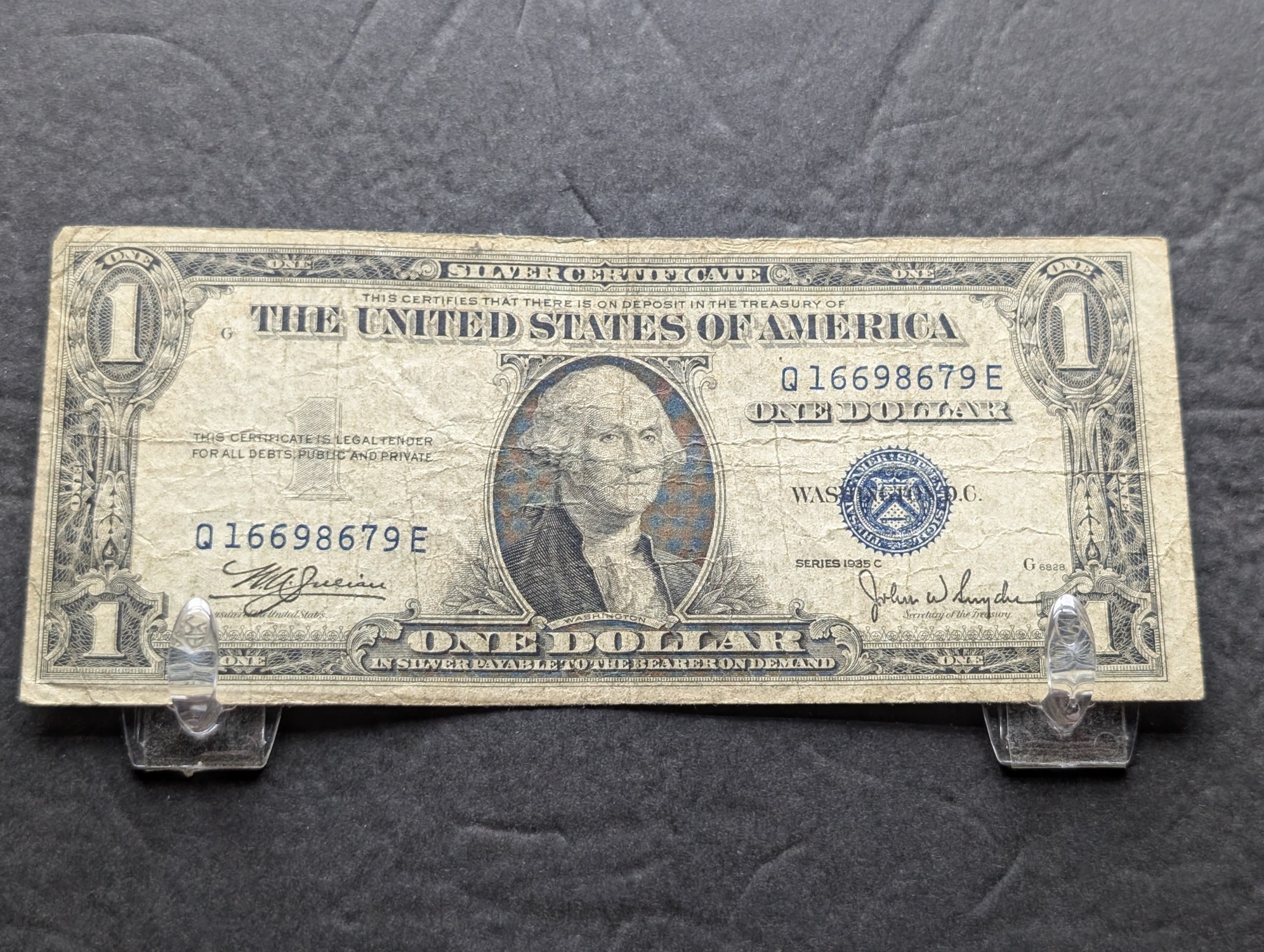 (3) Series 1935 C United States $1 Silver Certificates