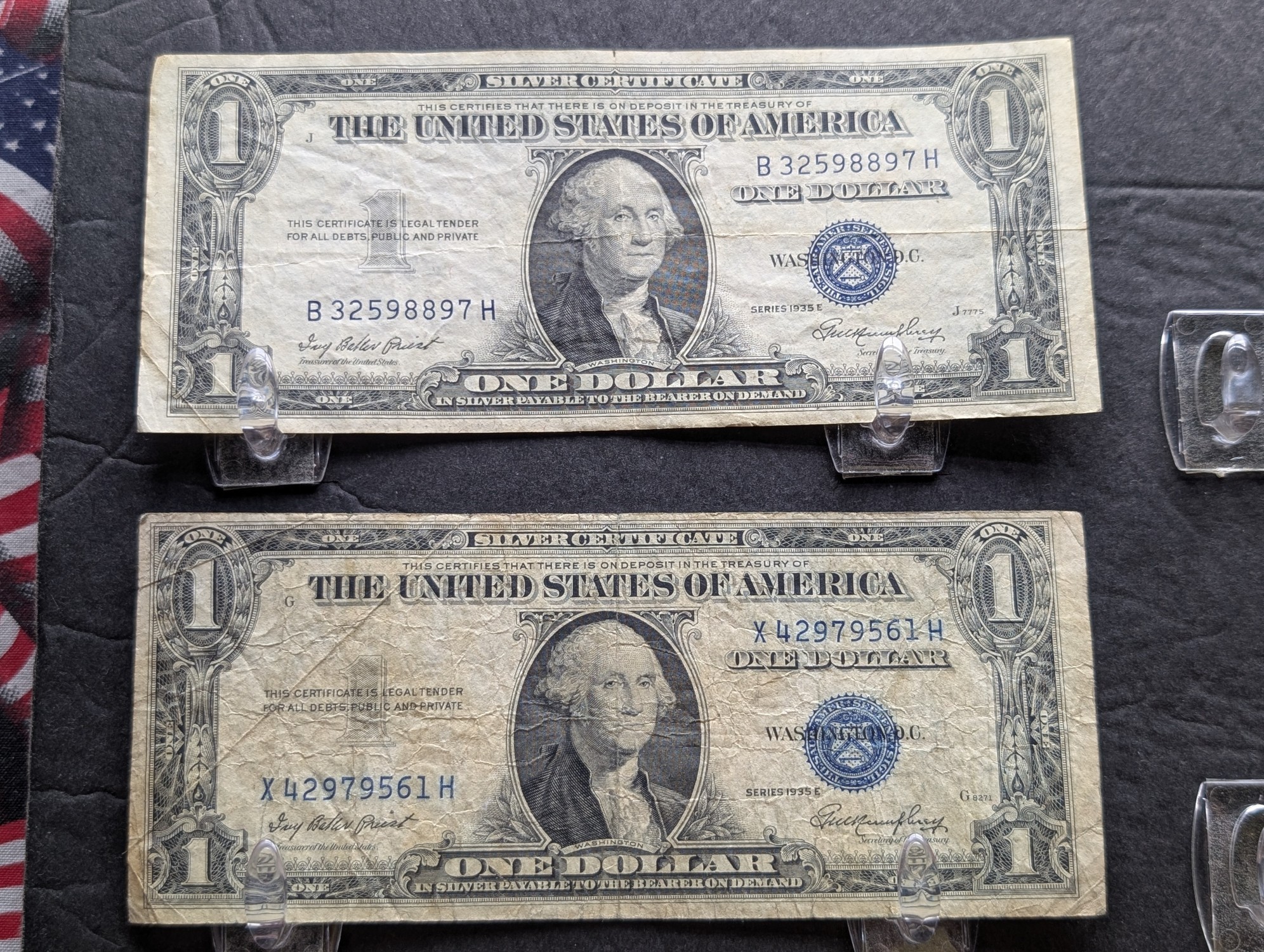 (9) Series 1935 E U.S. $1 Silver Certificates