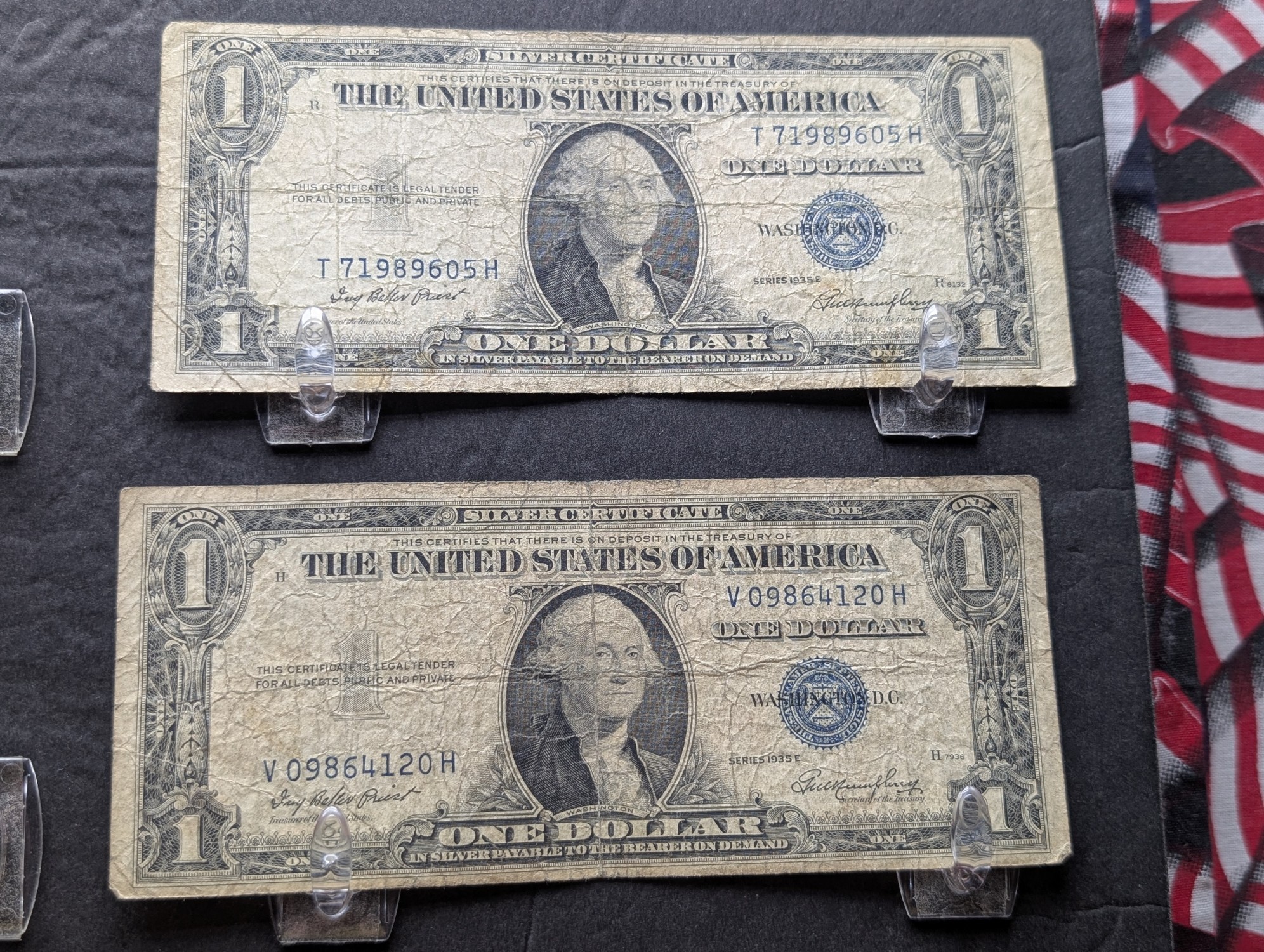 (9) Series 1935 E U.S. $1 Silver Certificates