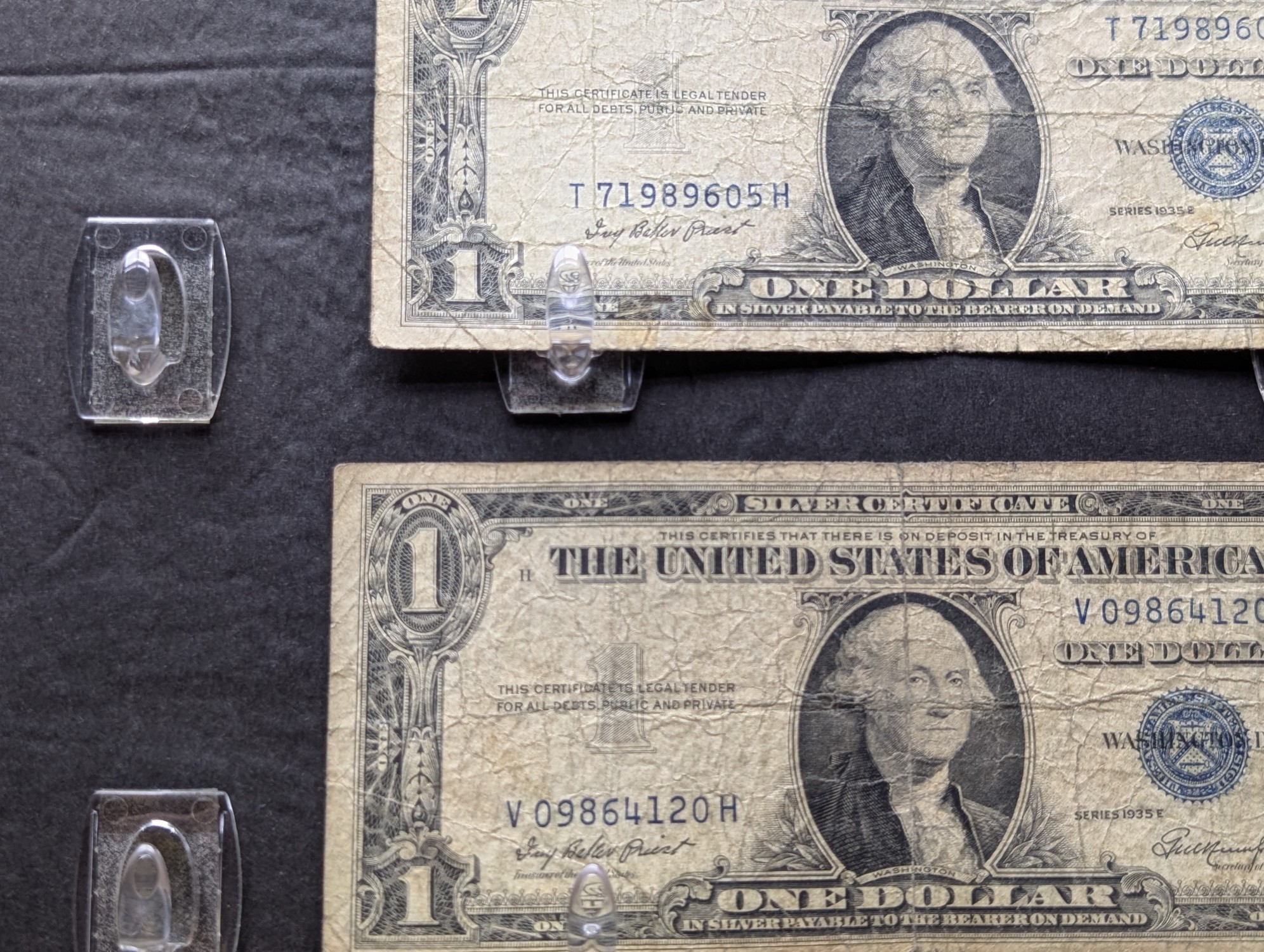 (9) Series 1935 E U.S. $1 Silver Certificates