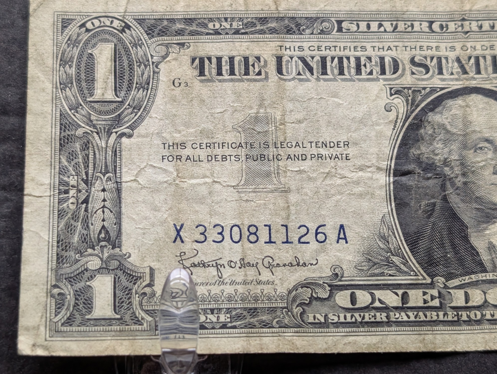 (2) 1957-B US $1 Silver Certificates