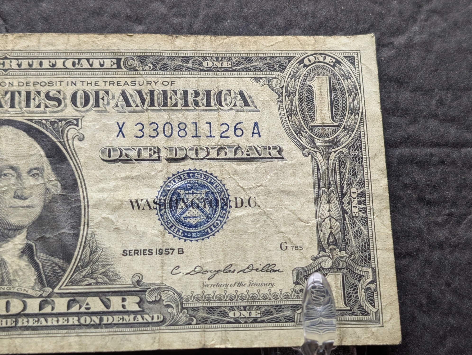 (2) 1957-B US $1 Silver Certificates