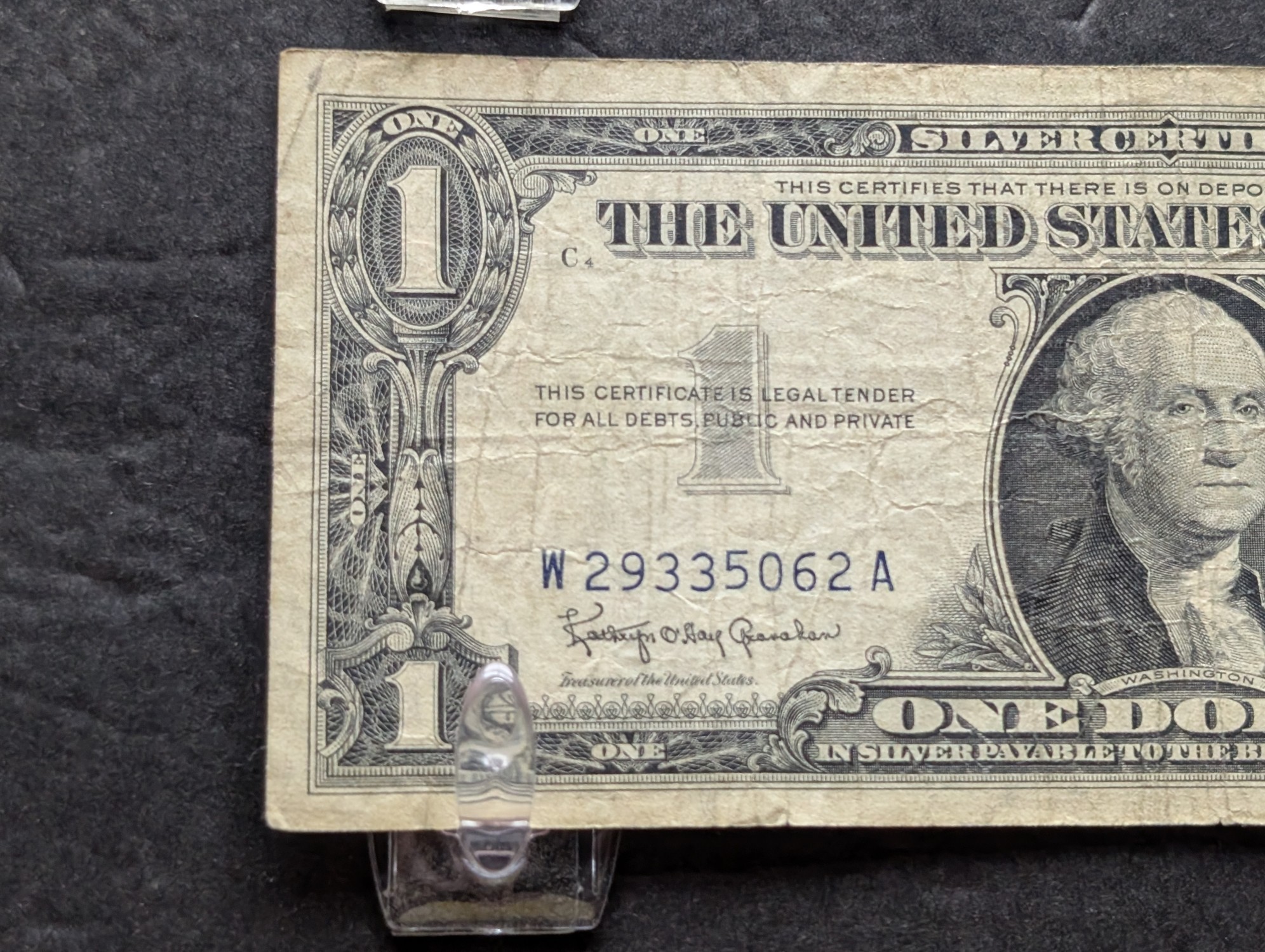 (2) 1957-B US $1 Silver Certificates