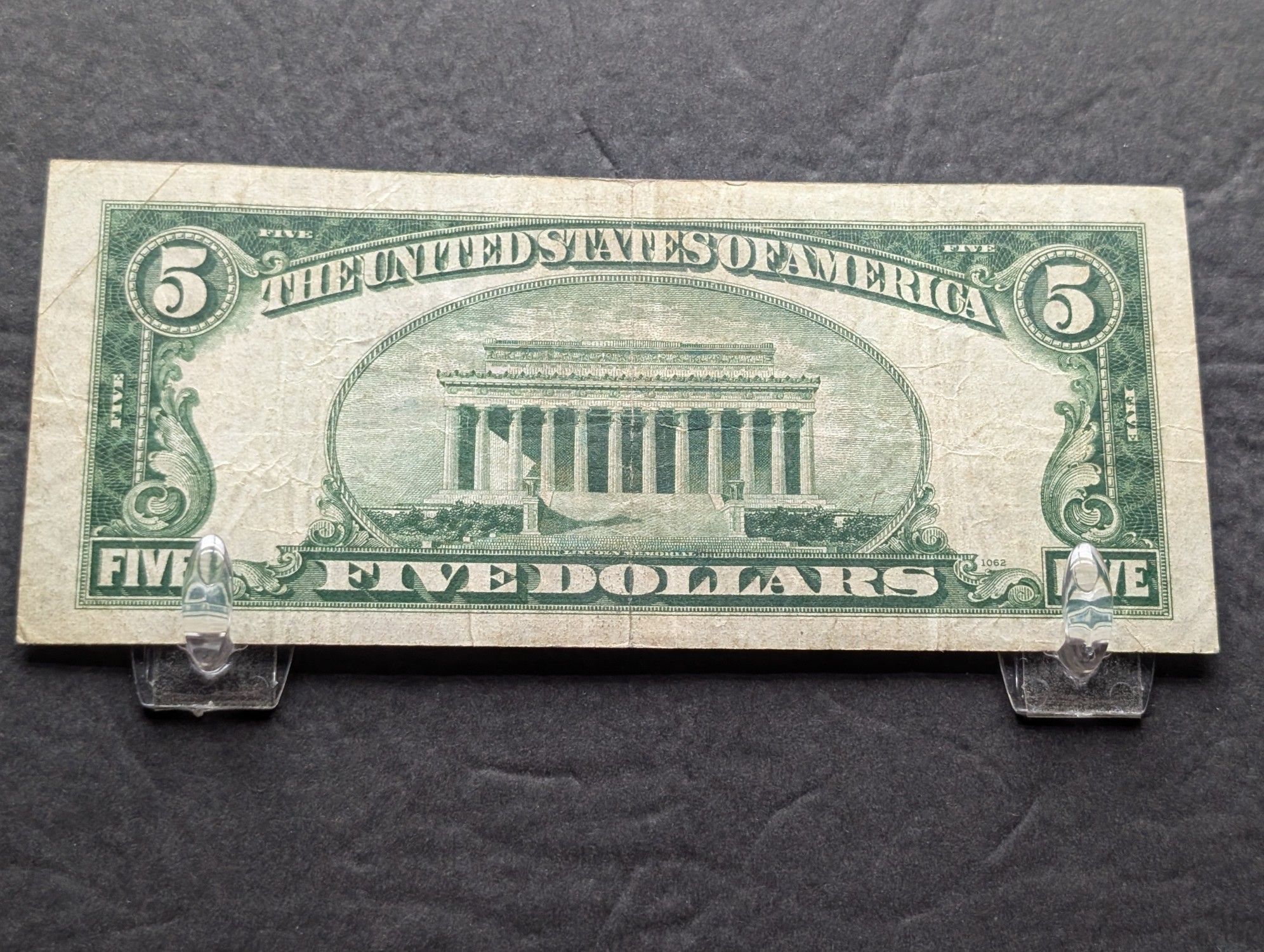 1934-A U.S. $5 Silver Certificate, Blue Seal