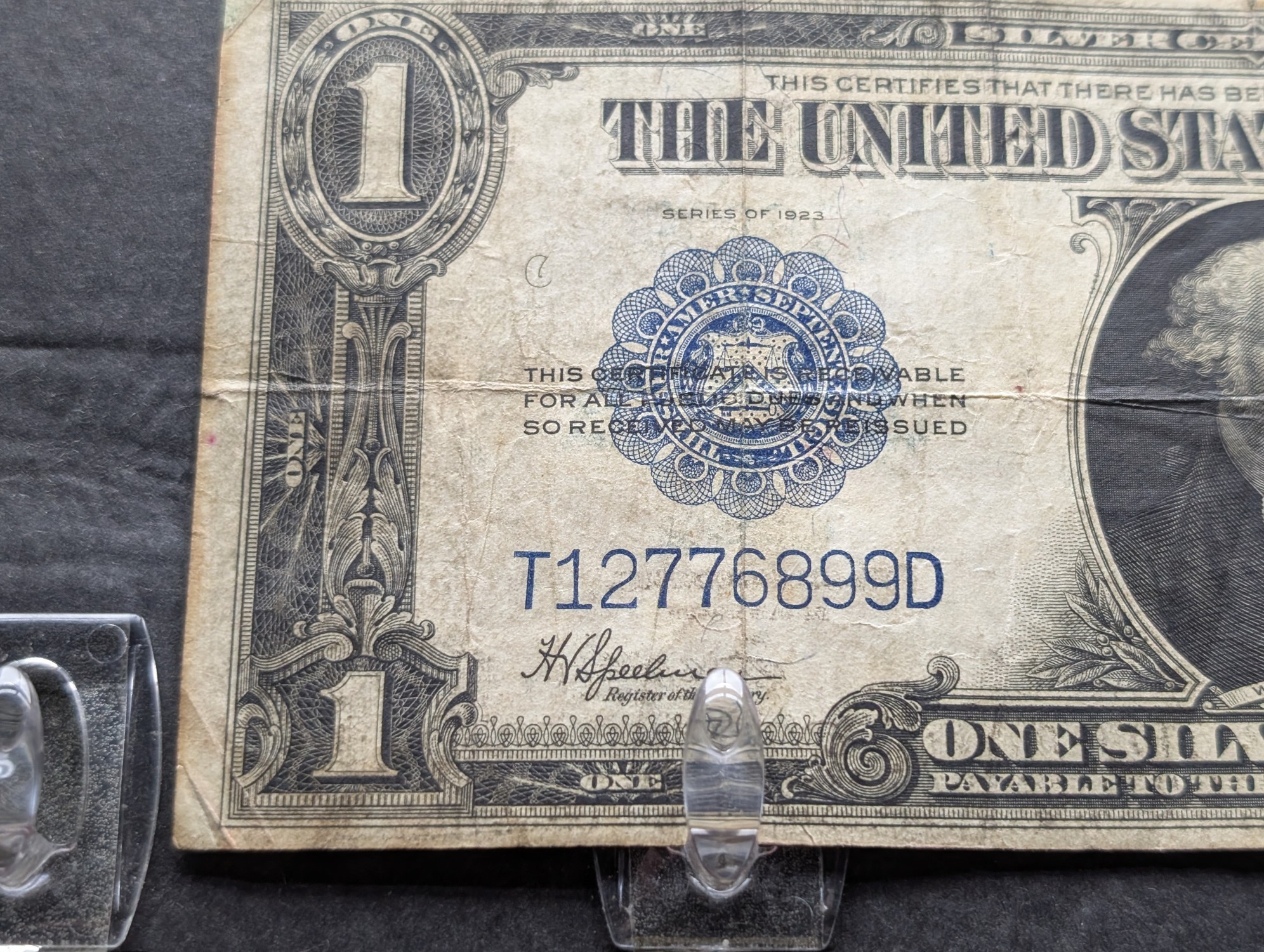 1923 U.S. $1 Silver Certificate - Large Size "Horse Blanket" - Speelman-White Signatures