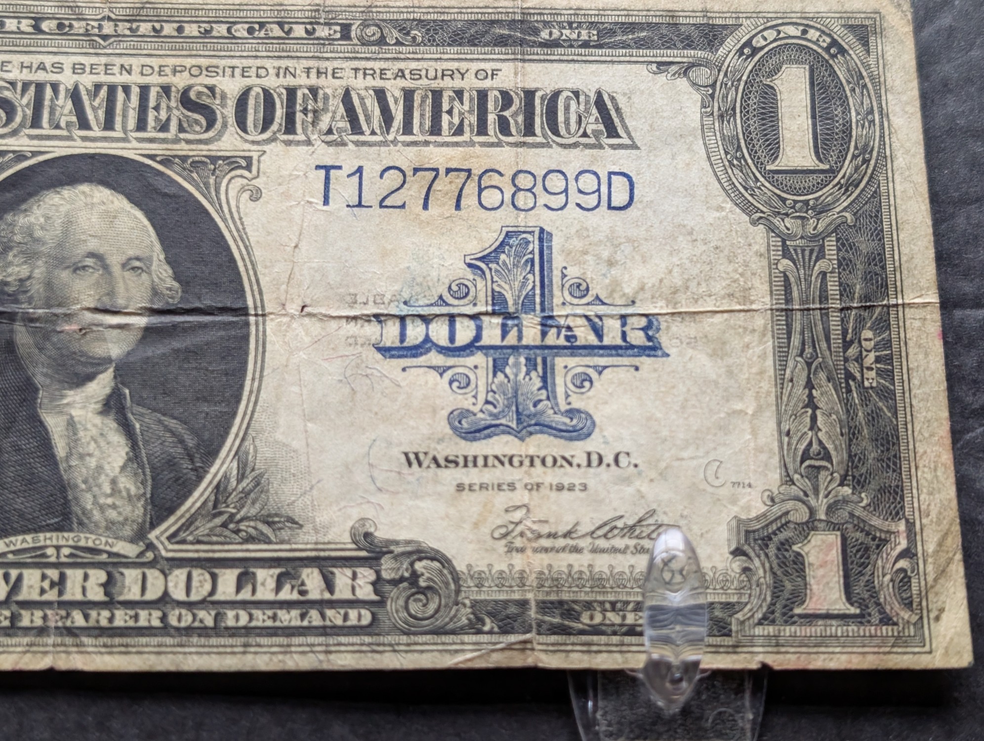 1923 U.S. $1 Silver Certificate - Large Size "Horse Blanket" - Speelman-White Signatures