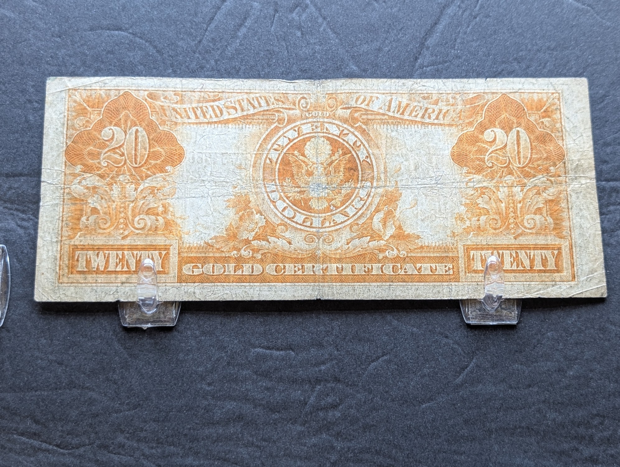 1922 US $20 Gold Certificate, Fr. 1187 - Speelman-White Signatures