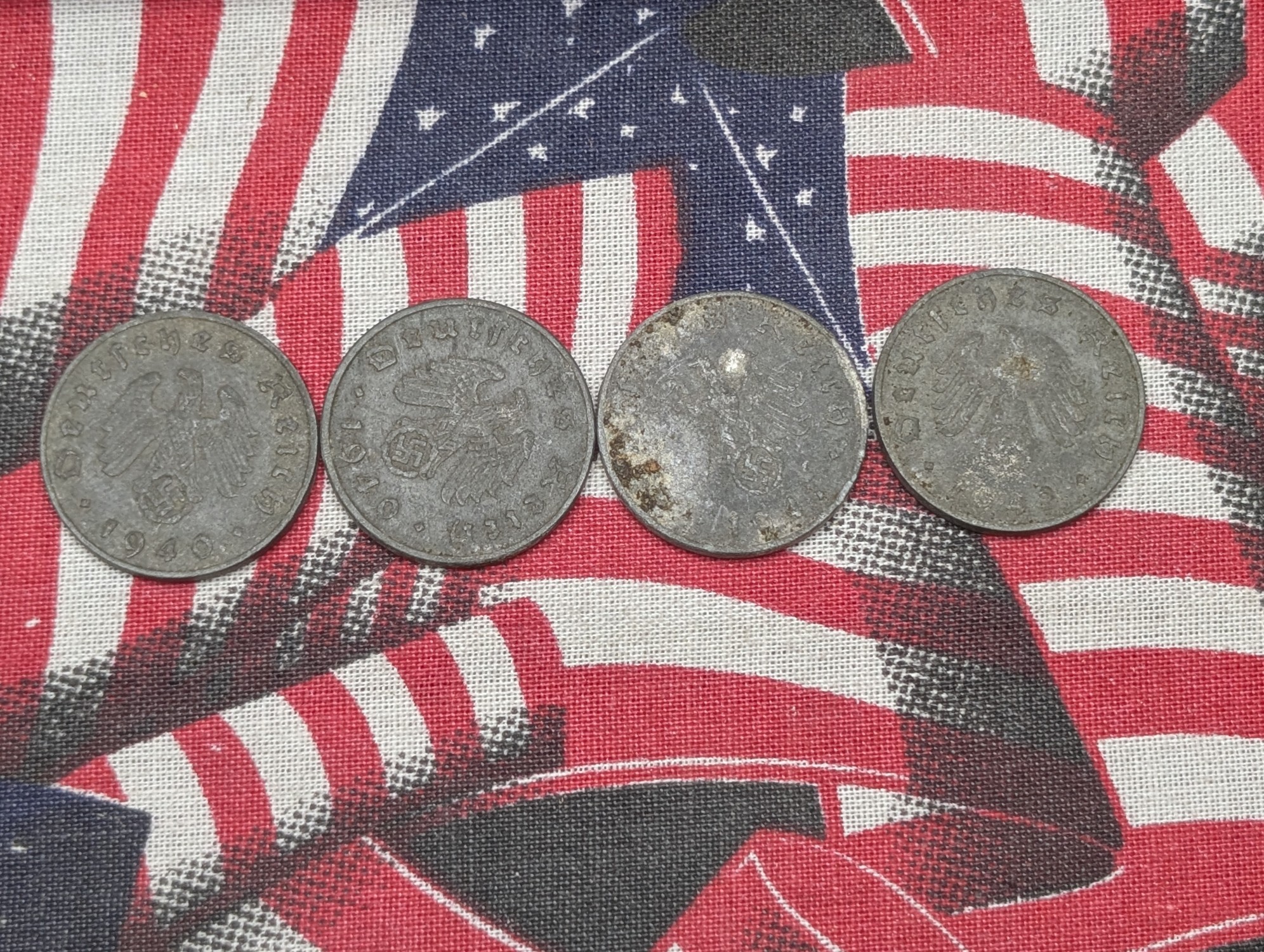 (10) 1939-1944 German Wartime 5 and 10 Reichspfennig Coins