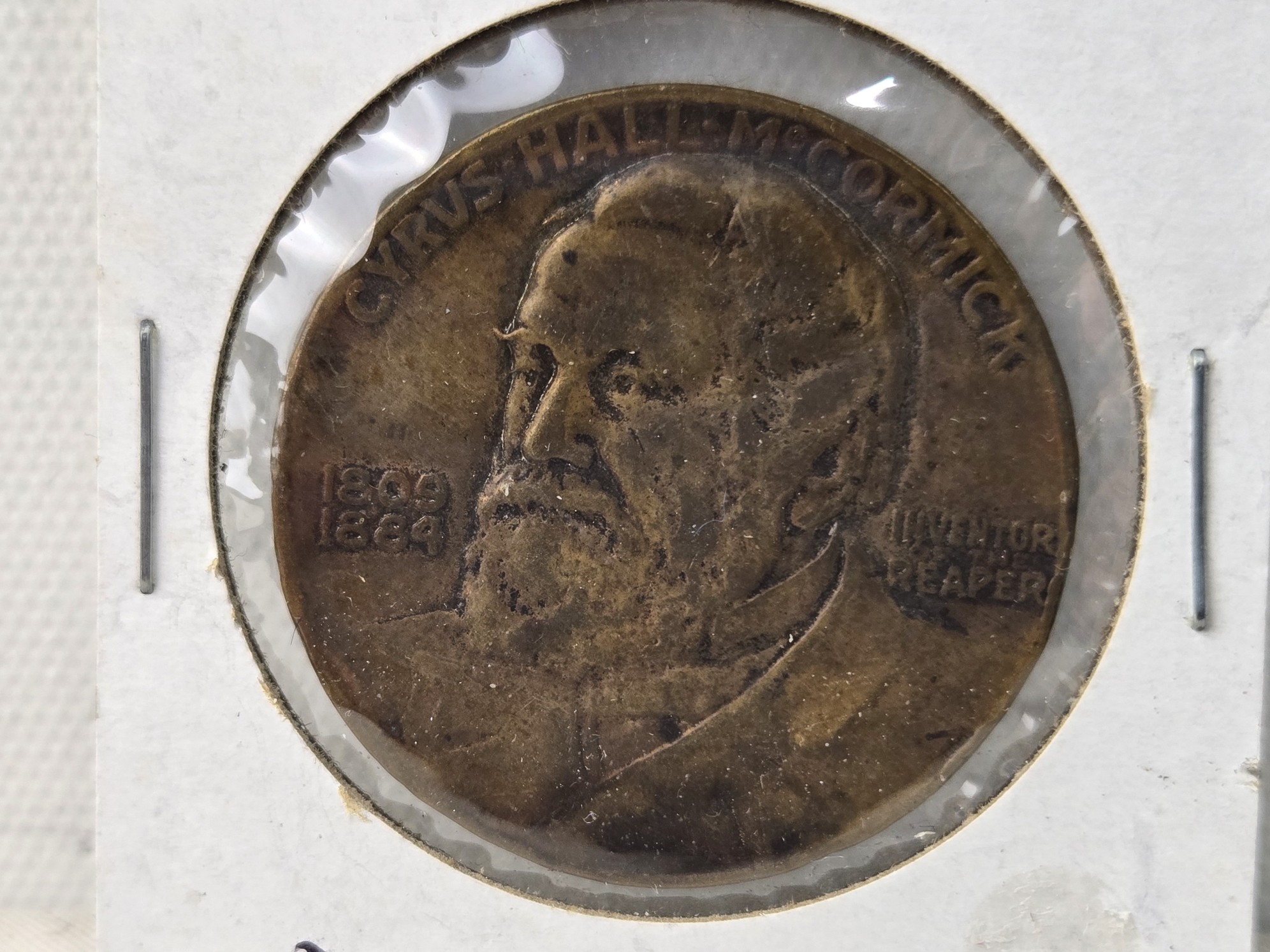 1931 U.S. Cyrus Hall McCormick Centennial of the Reaper Bronze Medal