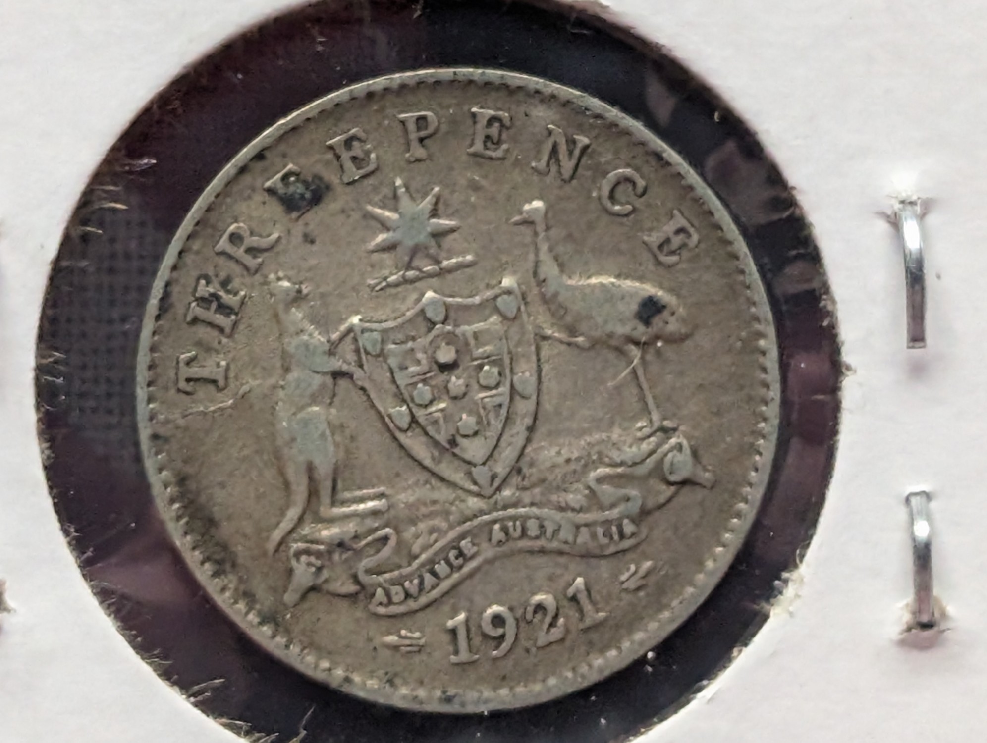 1919-M & 1921-M Australia Threepence, .925 Silver KM-24