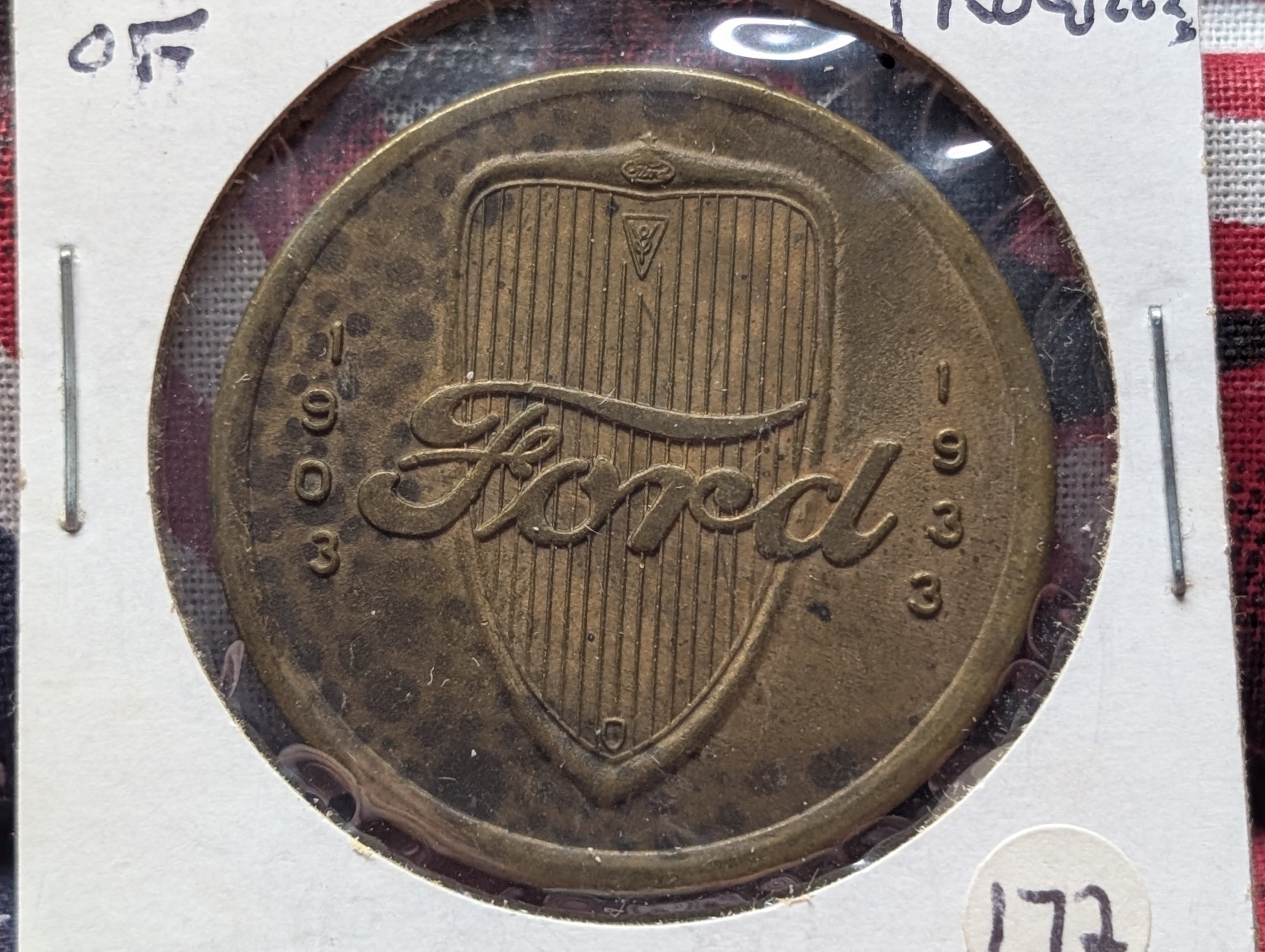 1933 U.S. Ford 30 Years of Progress So-Called Bronze Medal, HK-465