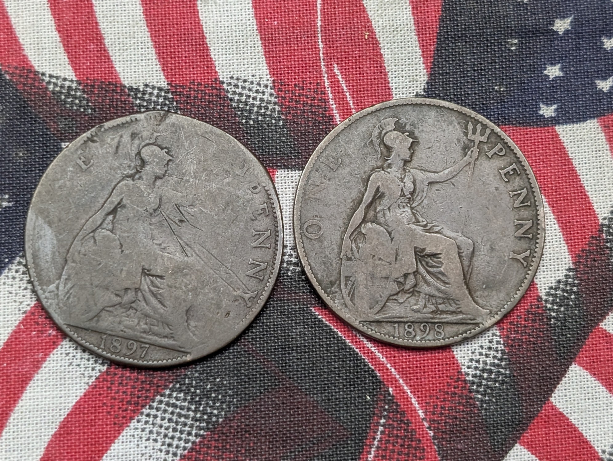 1875, 1876, 1897, 1898, & 1900 United Kingdom Large Cents