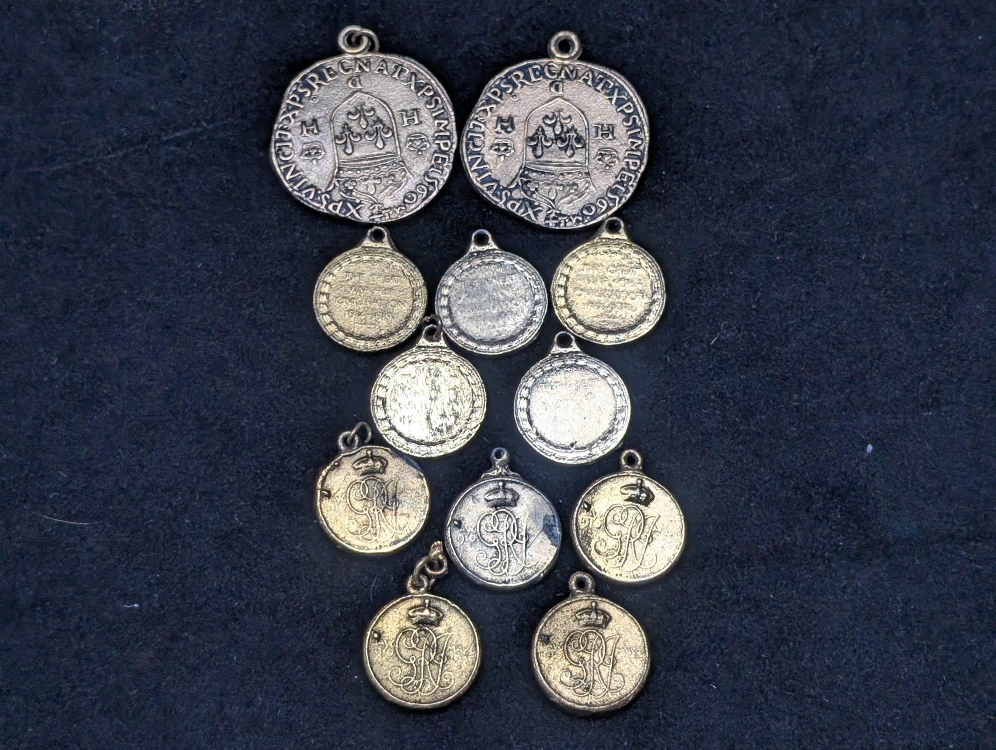 (12) France & United Kingdom Base Metal Historical and Commemorative Medals