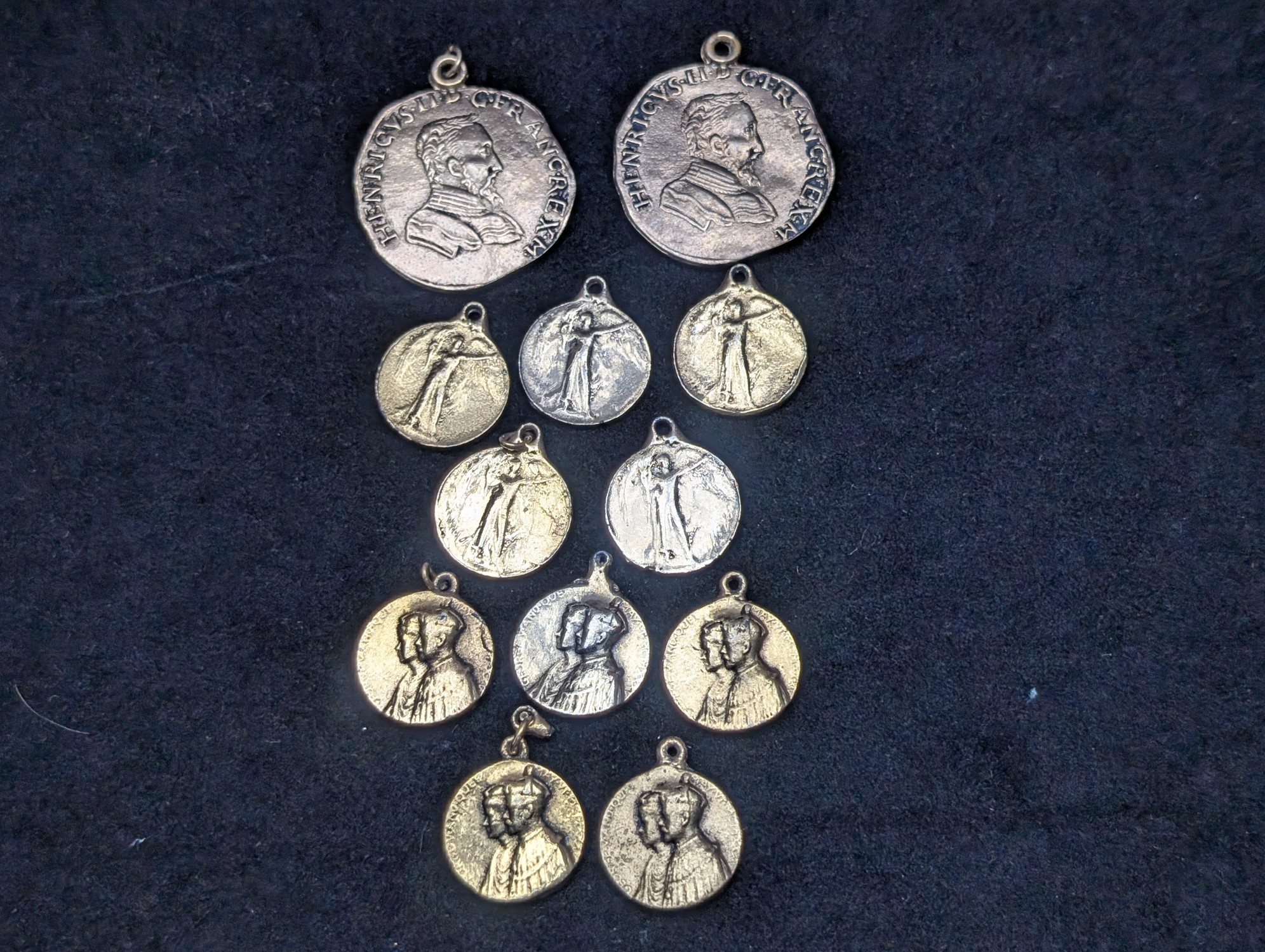 (12) France & United Kingdom Base Metal Historical and Commemorative Medals