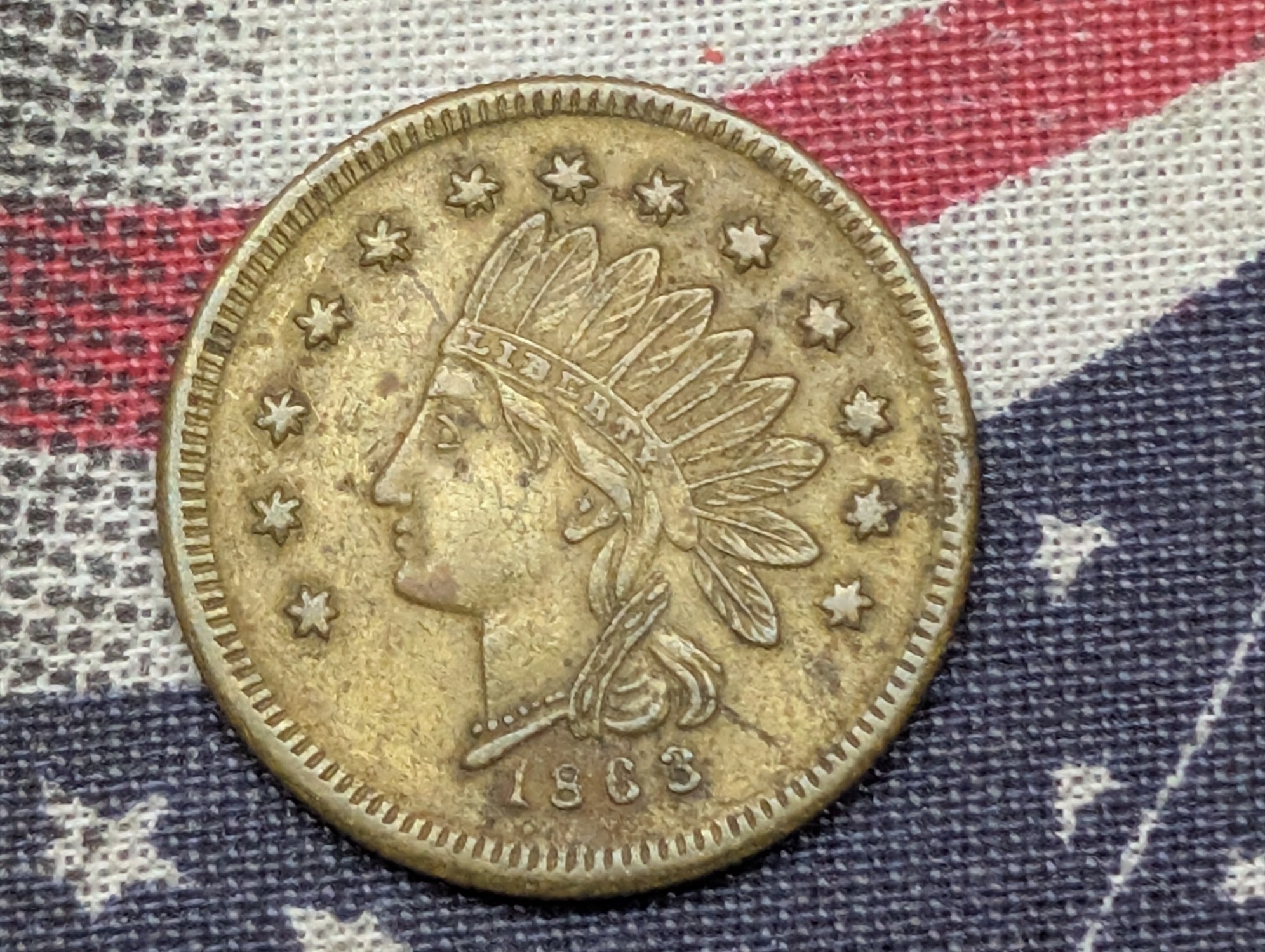 1863 U.S. J.W. Low Civil War Merchant Token