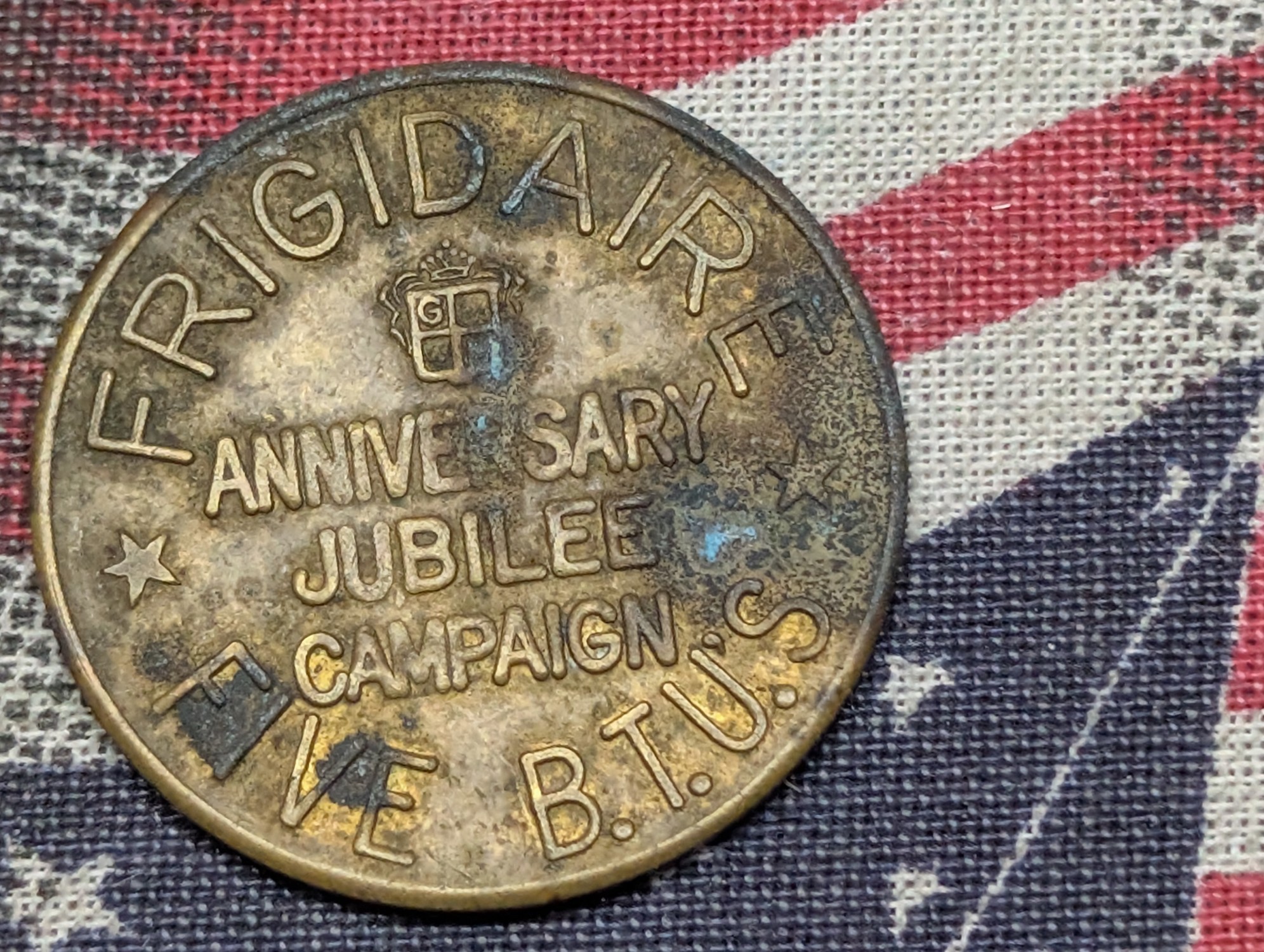 (3) US 1931-1986 Frigidaire, Sears Centennial, and I.C.E. Tokens