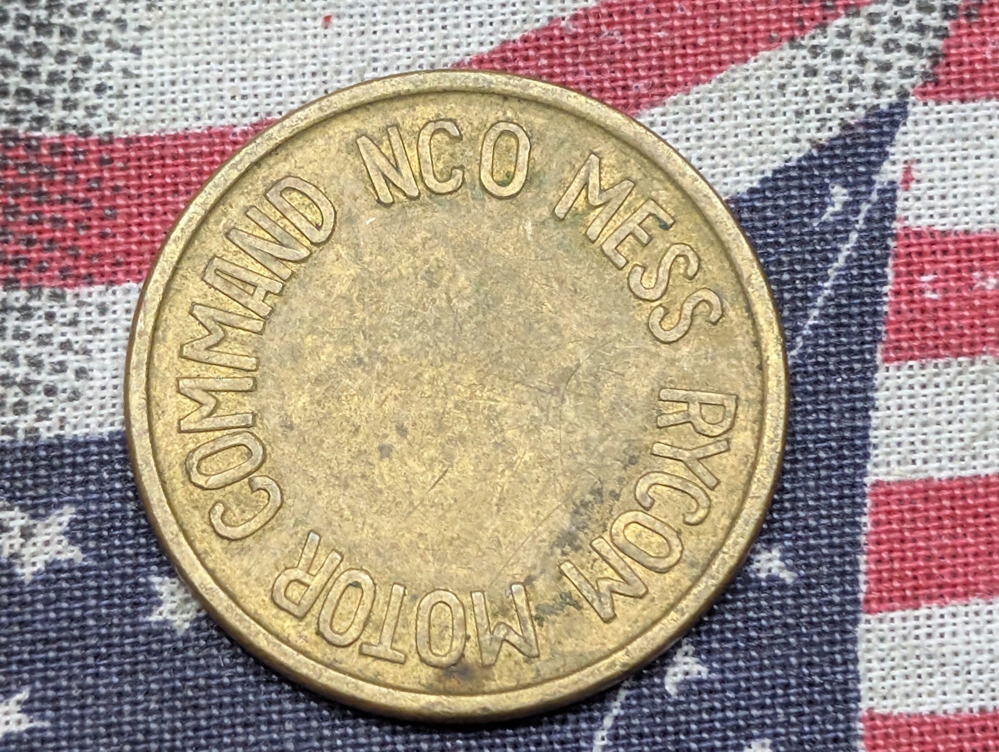 US RYCOM Motor Command NCO Mess Token