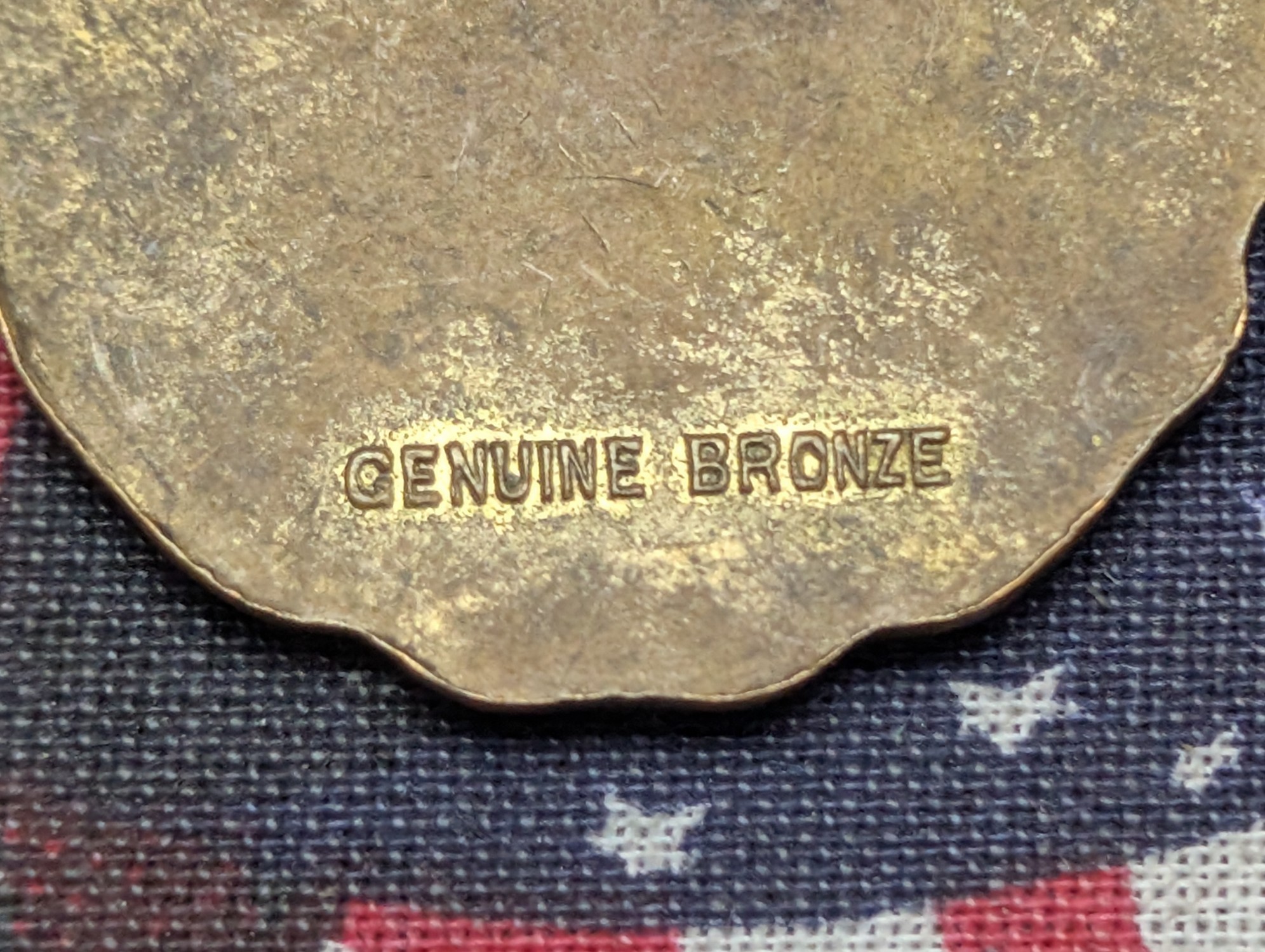 State of Ohio Great Seal Bronze Pendant