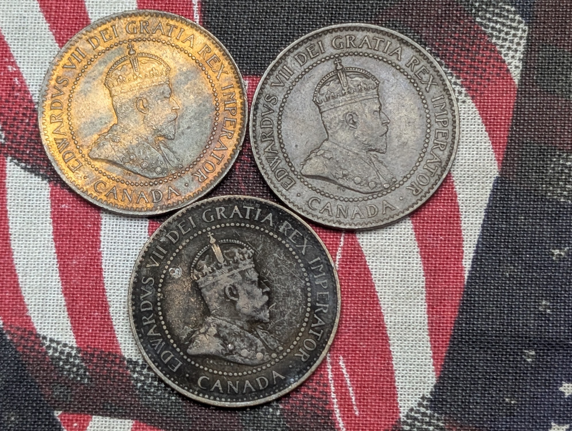 1903, 1904, and 1906 Canada Large Cents