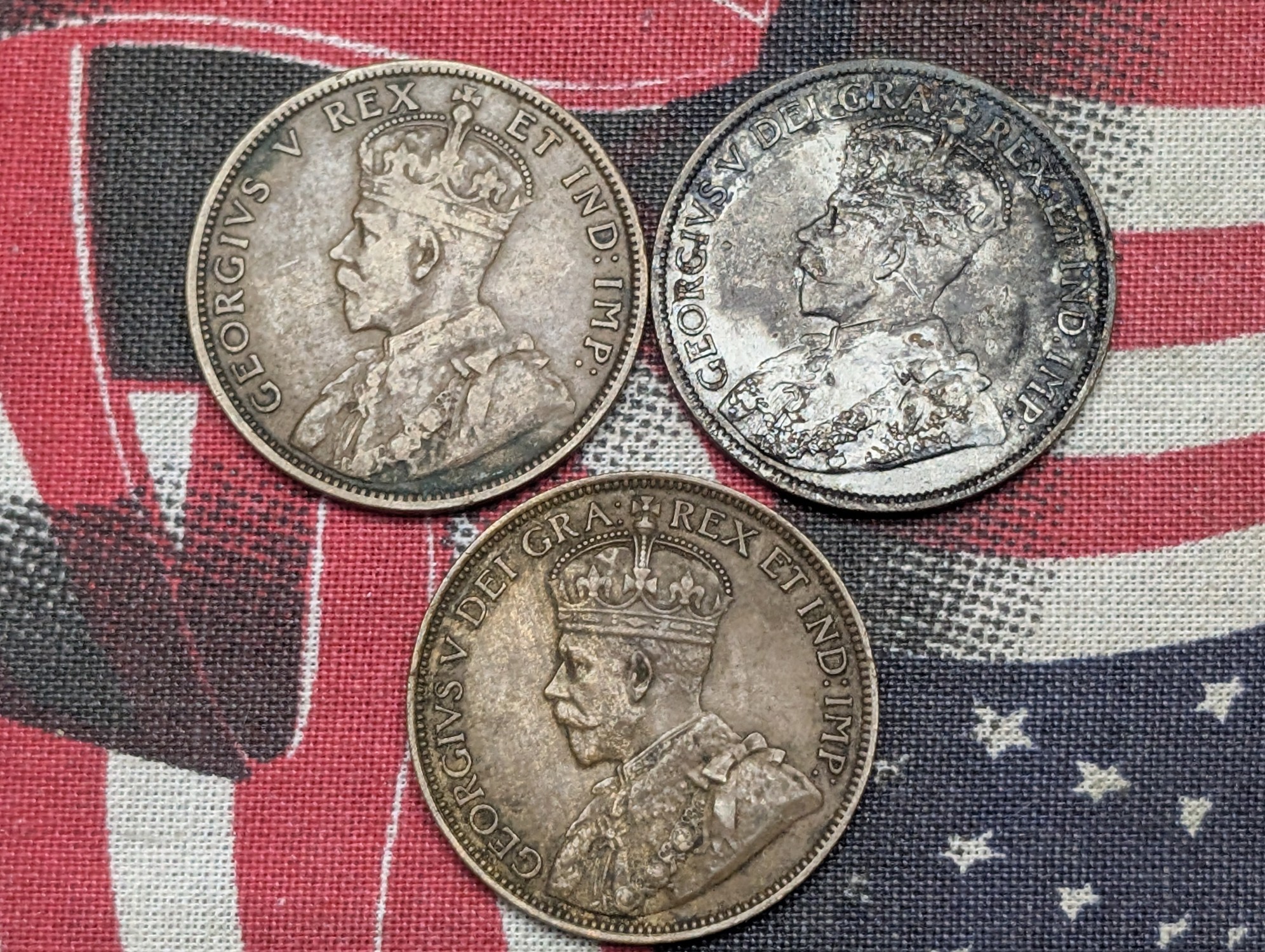 1911, 1912 & 1918 Canada Large Cents