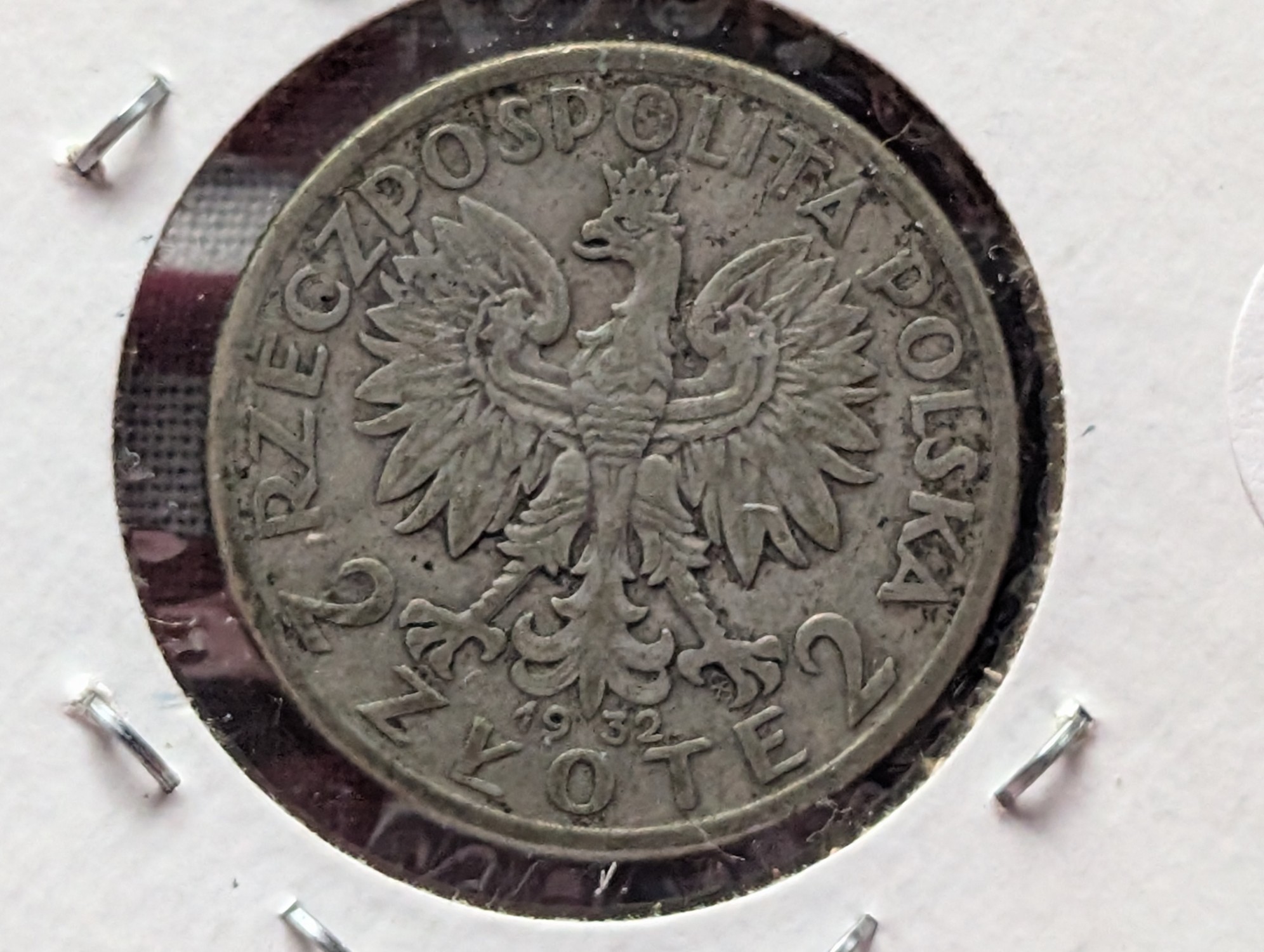 1932 Poland 10 Zlotych & 2 Zlote, .750 Silver, Y#20 & Y#22