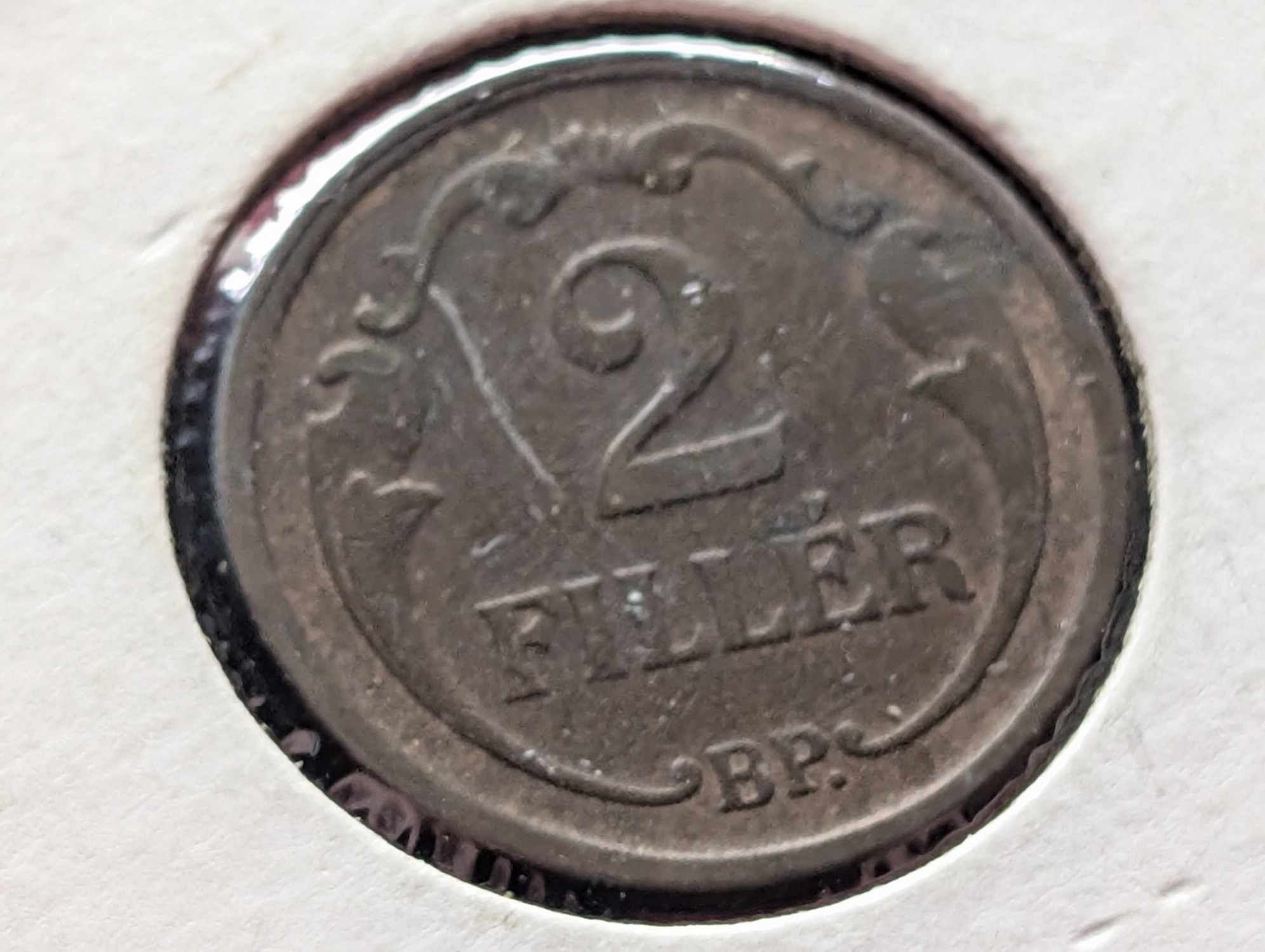 1898, 1901, 1907, 1910, 1926 Hungary 2 Fillér, Bronze