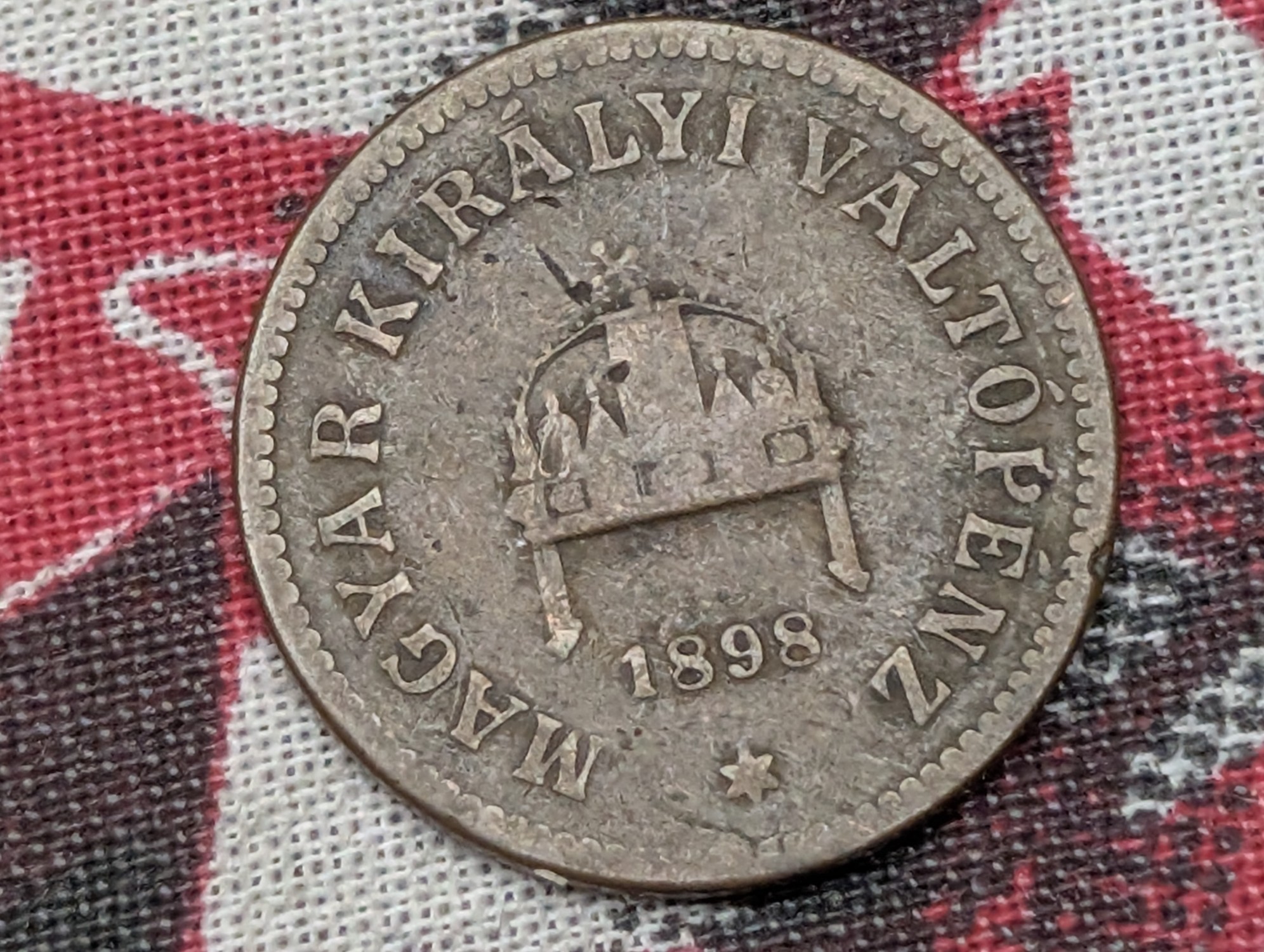 1898, 1901, 1907, 1910, 1926 Hungary 2 Fillér, Bronze