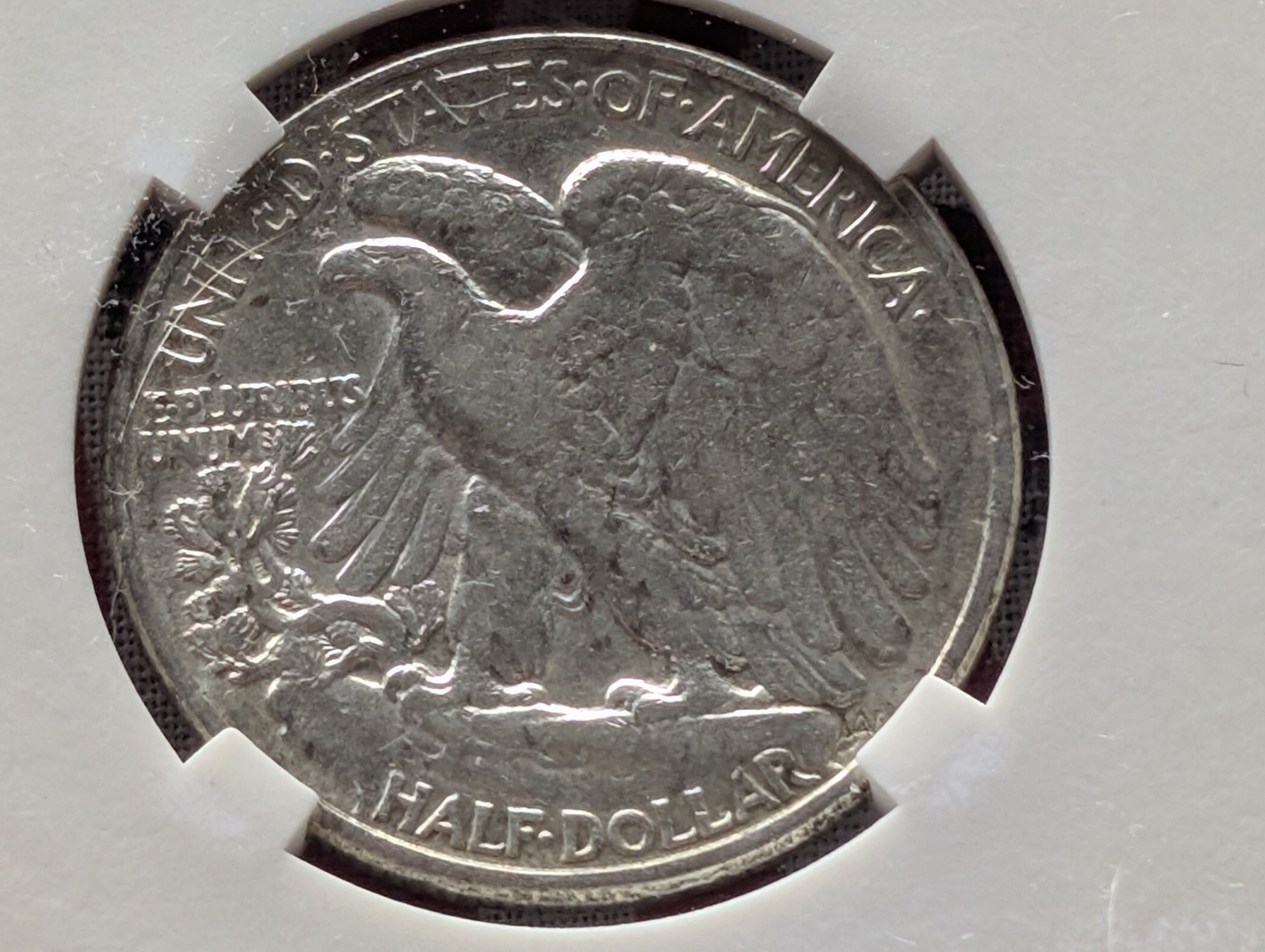 1943 Walking Liberty 90% Silver Half Dollar - Slabbed Genuine - Battle of Attu May 11-30th, 1943