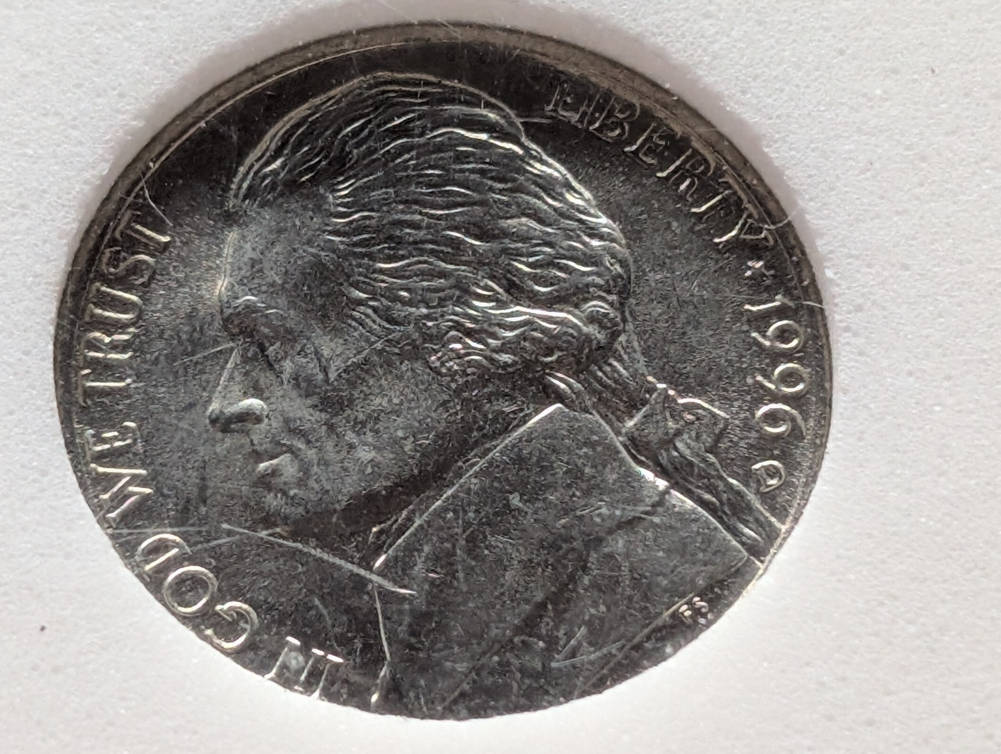 1996-D Jefferson Nickel - Slabbed International Numismatic Bureau BU